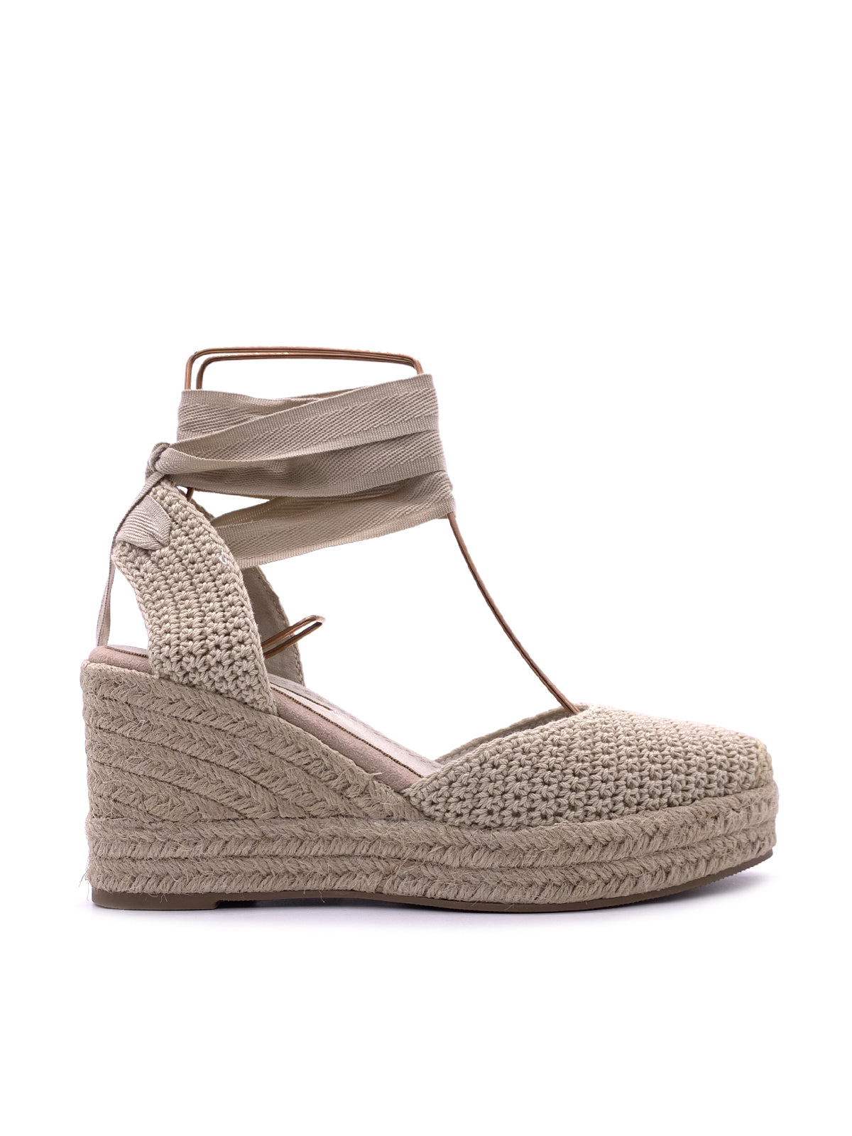MINERVA Espadrillas in tessuto con lacci