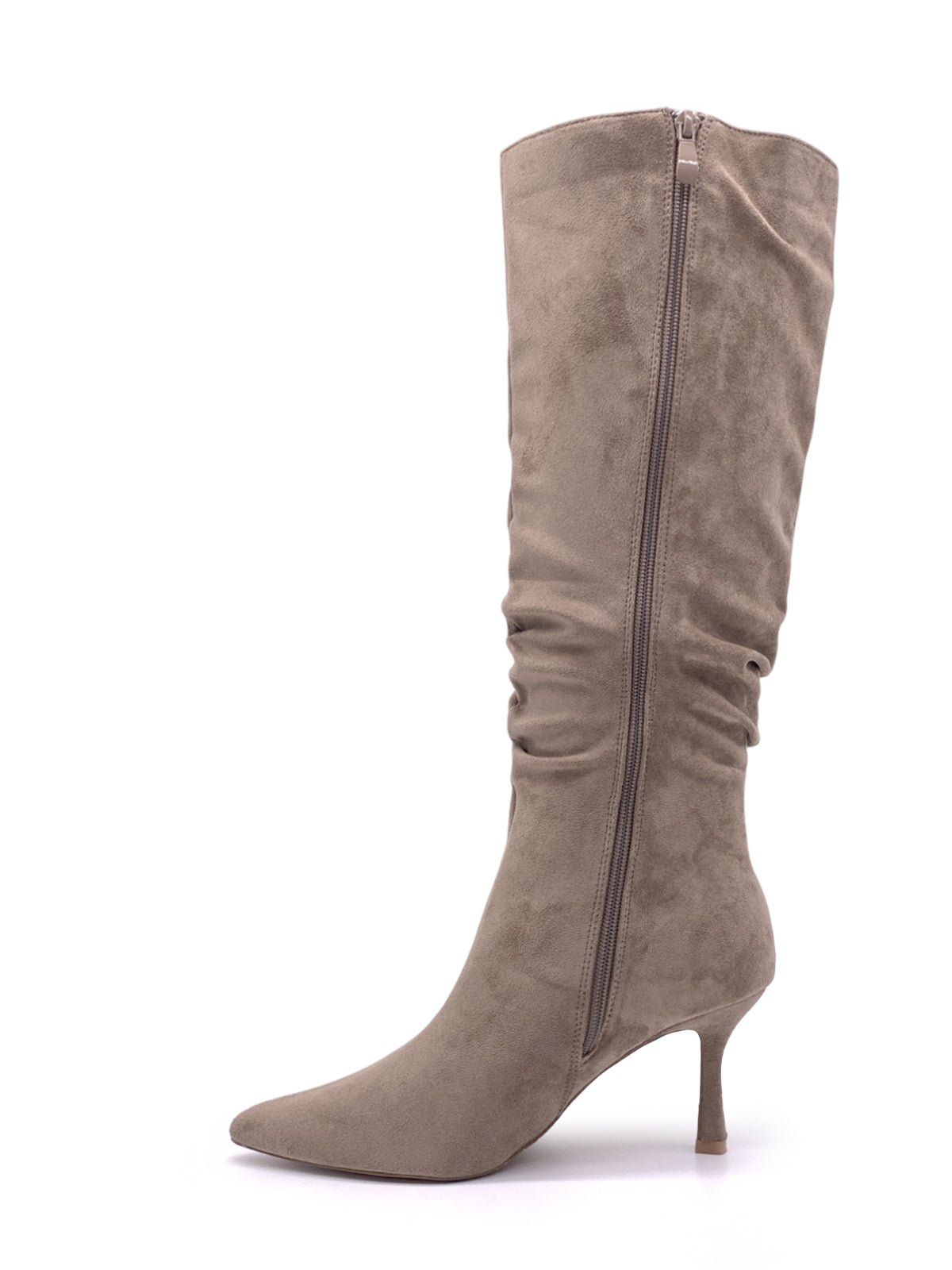 ADAMINA - Stivali in camoscio con zip laterale