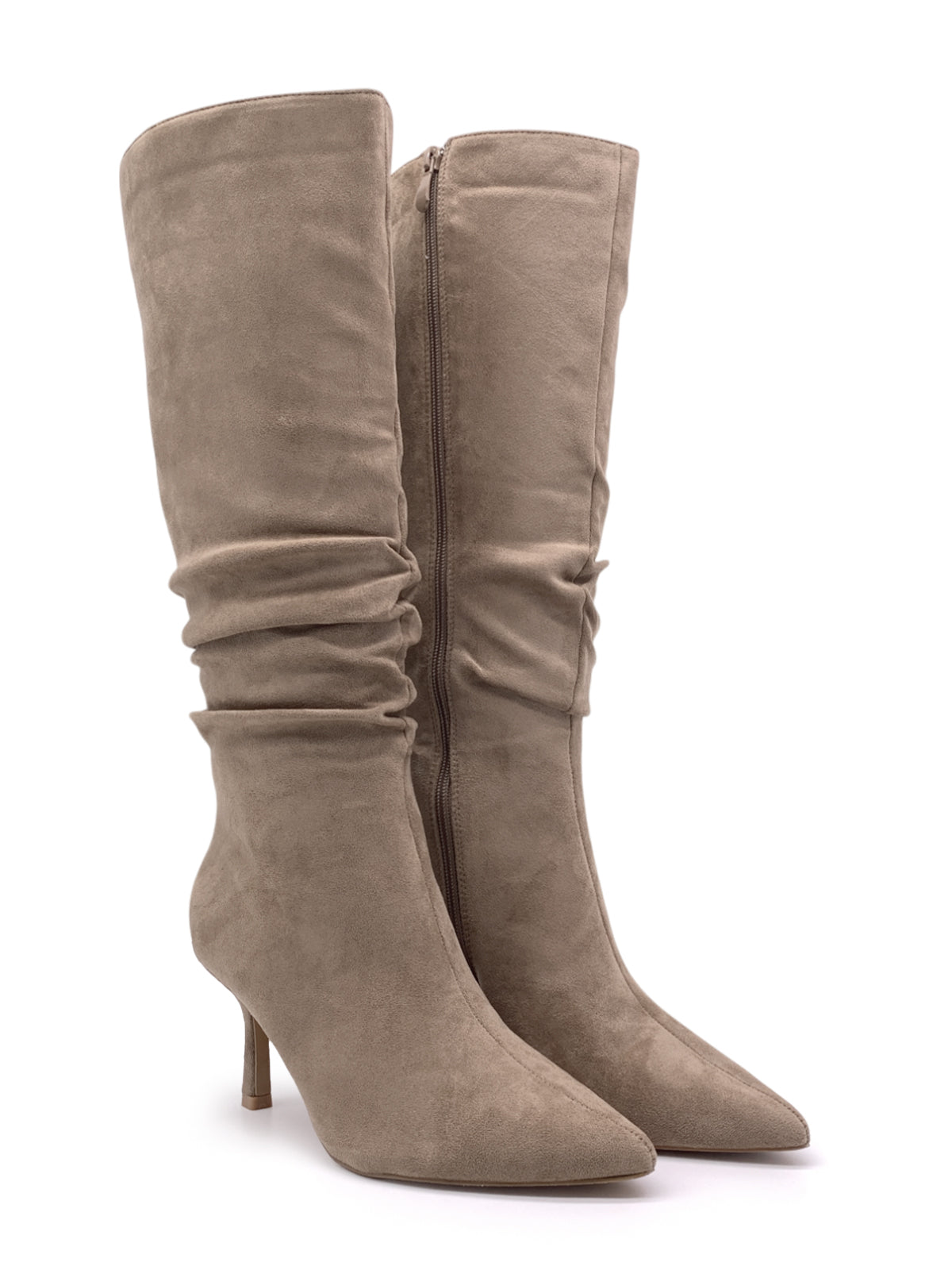 ADAMINA - Stivali in camoscio con zip laterale