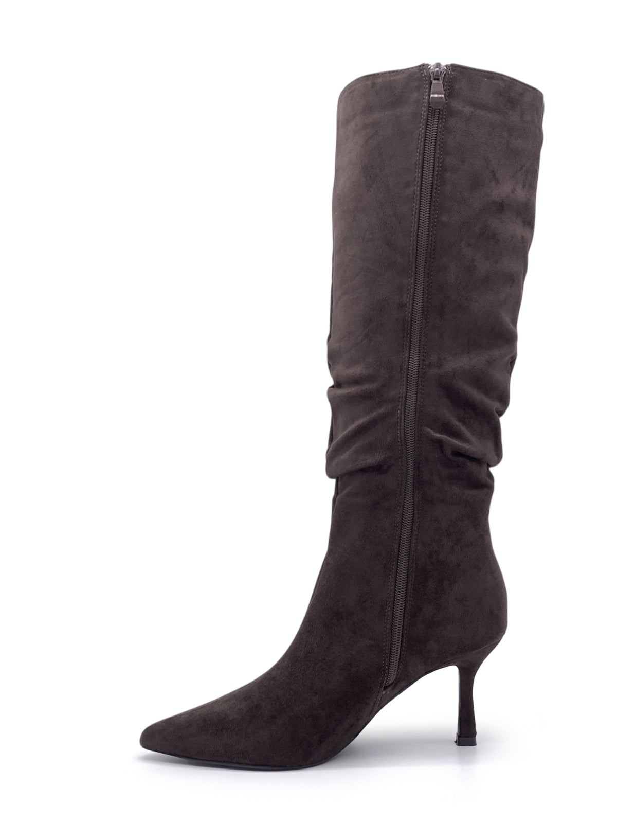 ADAMINA - Stivali in camoscio con zip laterale