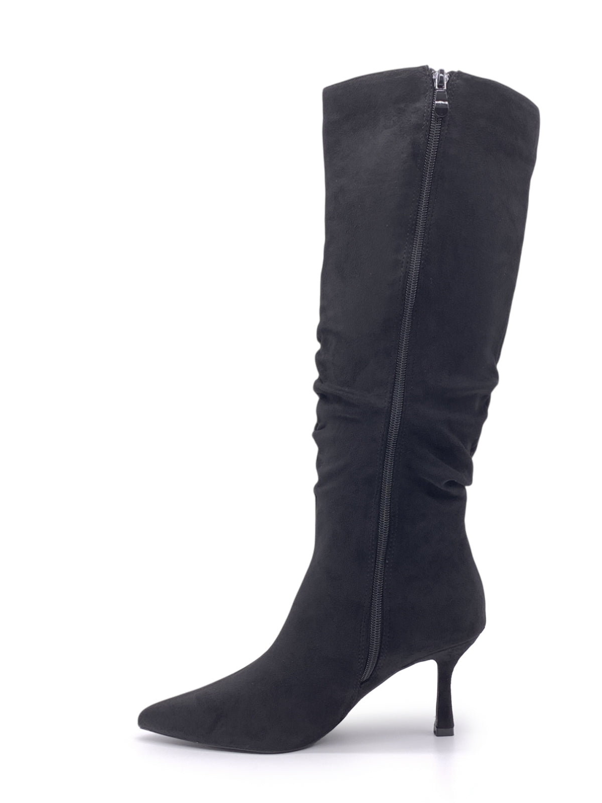 ADAMINA - Stivali in camoscio con zip laterale