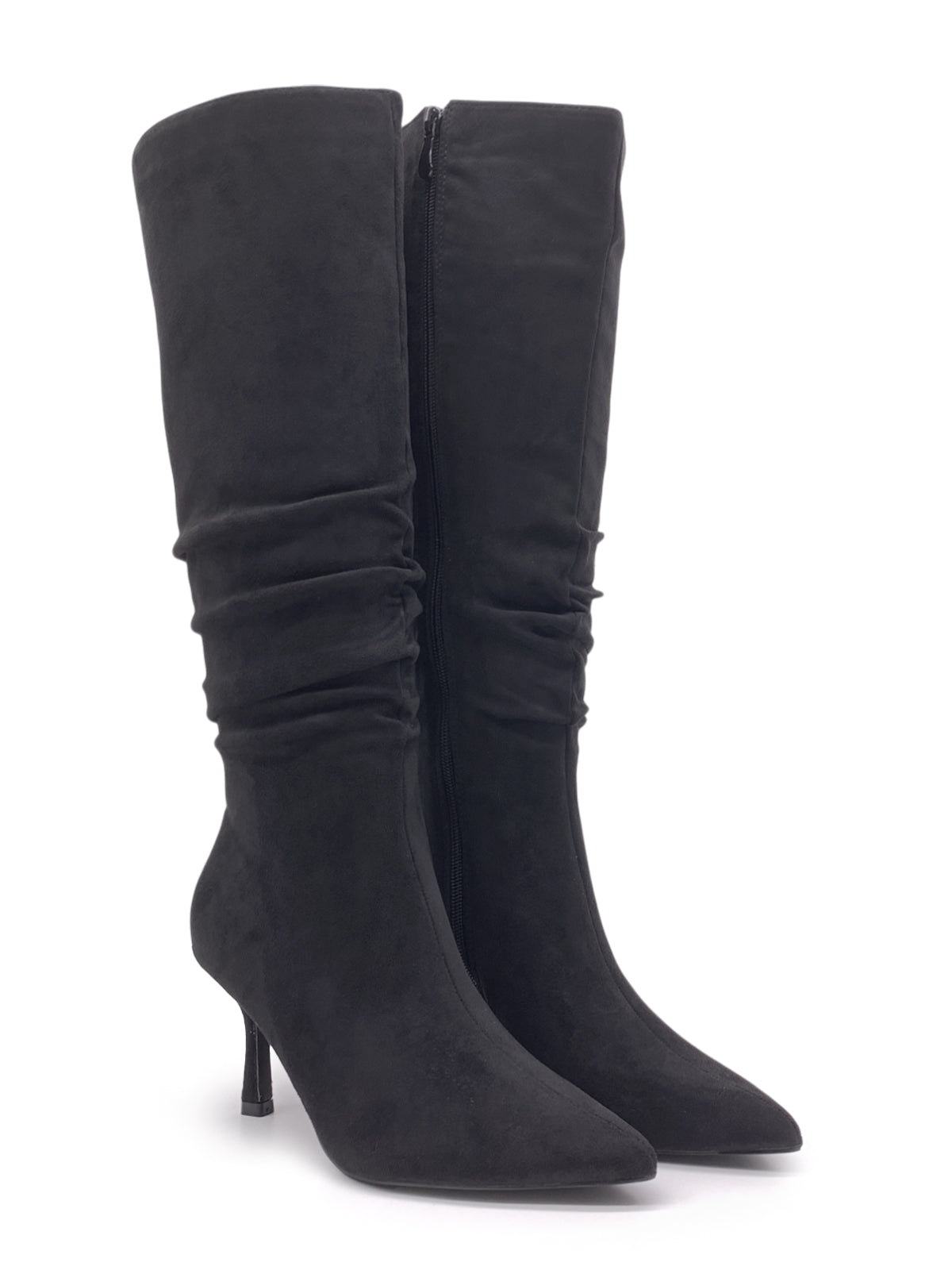 ADAMINA - Stivali in camoscio con zip laterale