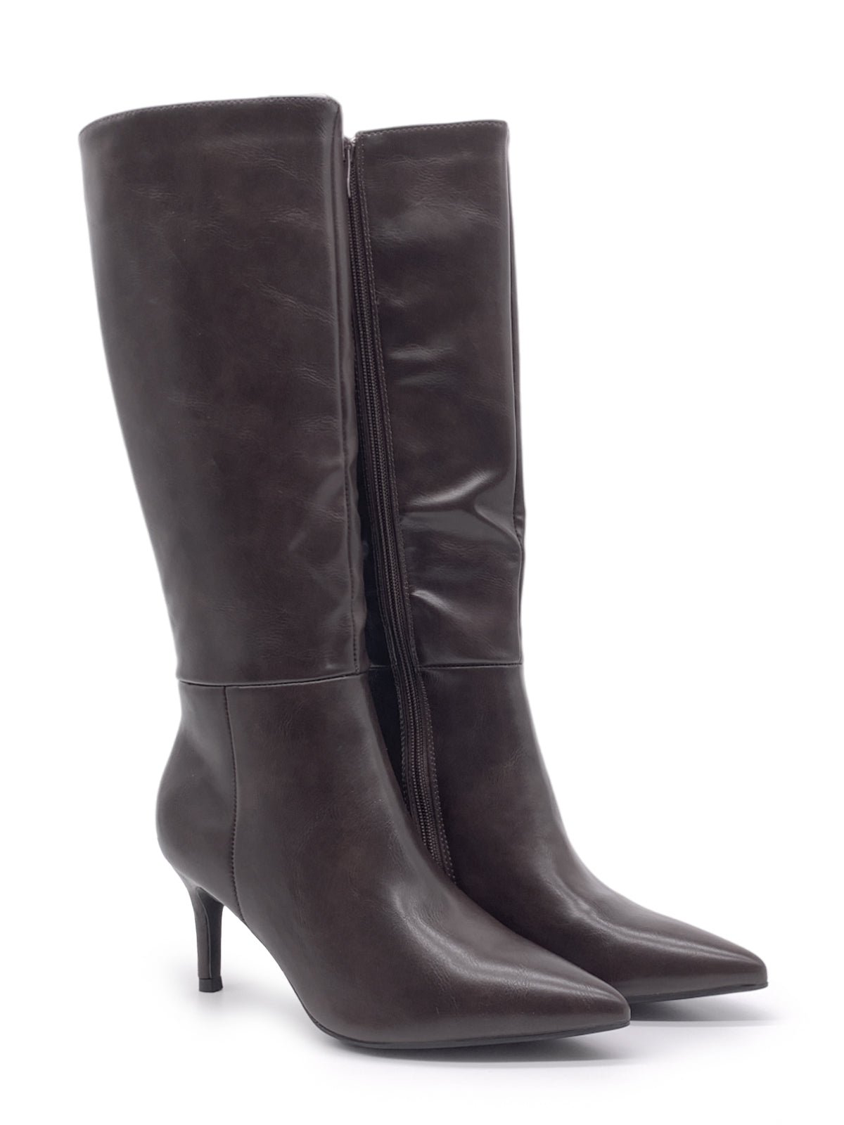ADELIA - Stivali in ecopelle con zip laterale