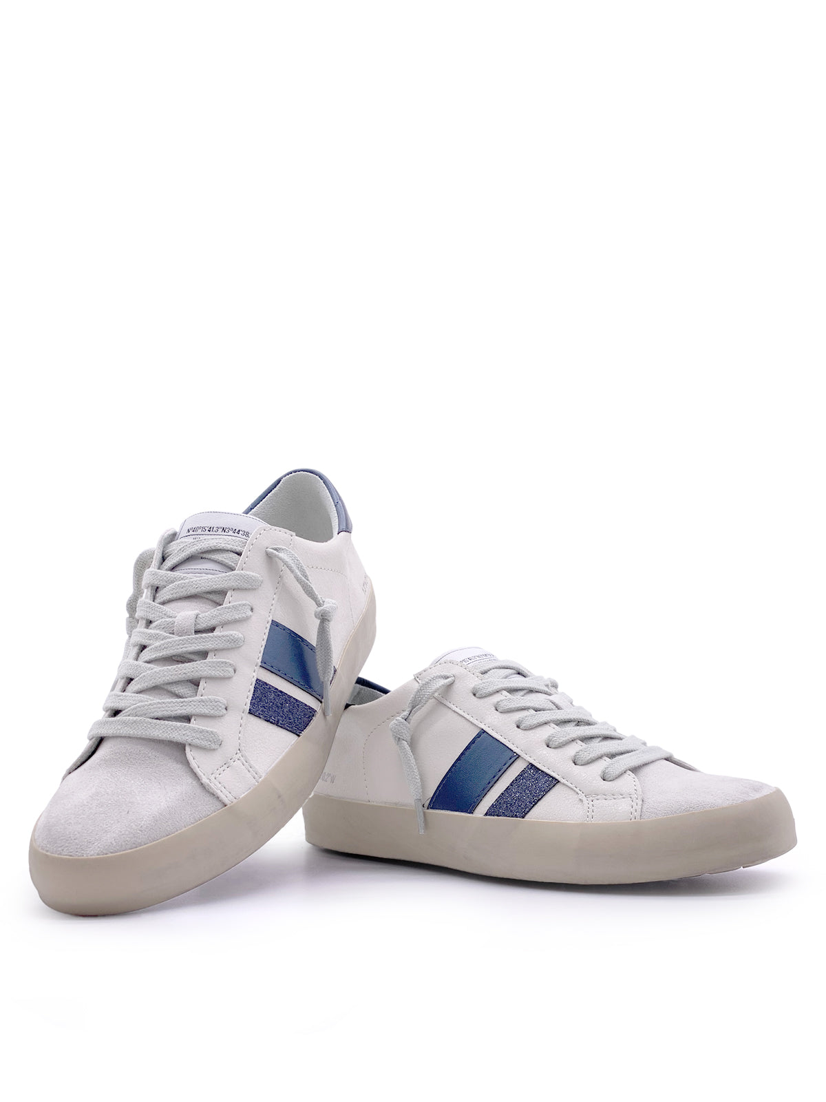 AFRODITE - Sneakers in ecopelle e camoscio con stringhe