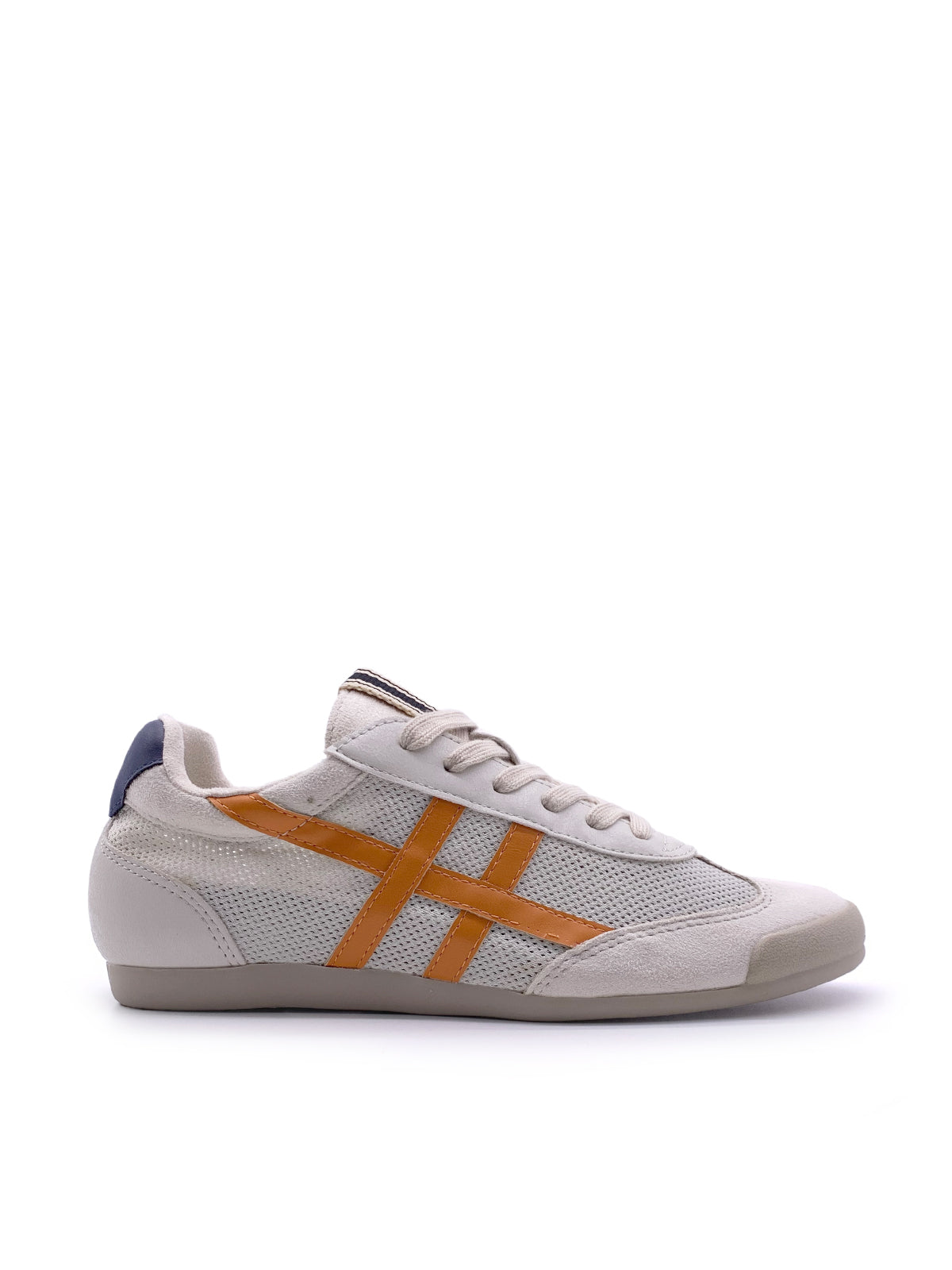 AISHA - Sneakers in camoscio e tessuto con stringhe