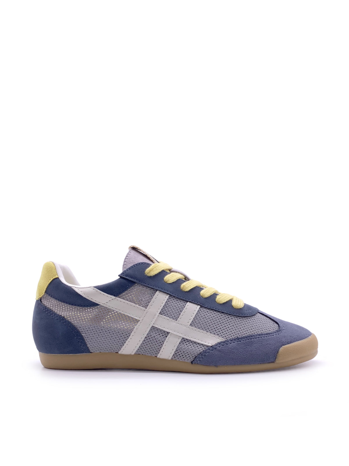 AISHA - Sneakers in camoscio e tessuto con stringhe
