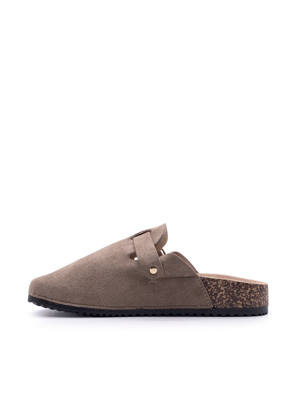 ALESSIA - Ciabatte in camoscio con fibbia