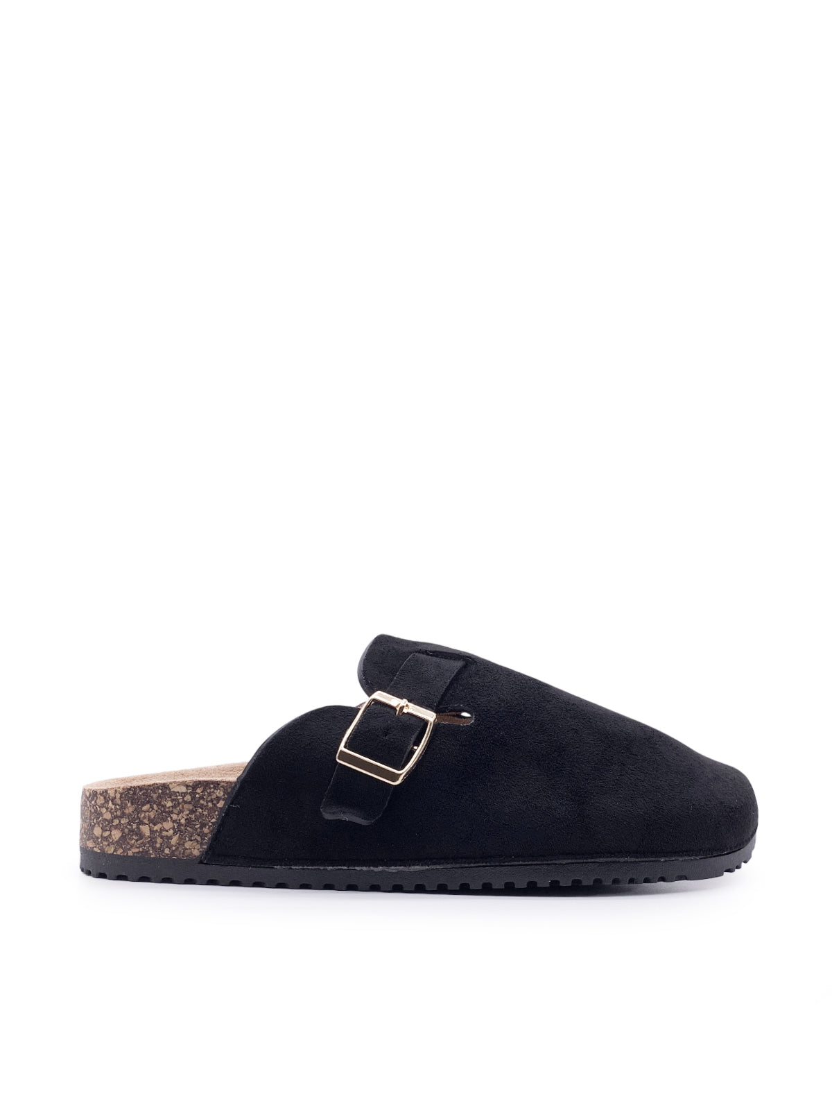 ALESSIA - Ciabatte in camoscio con fibbia