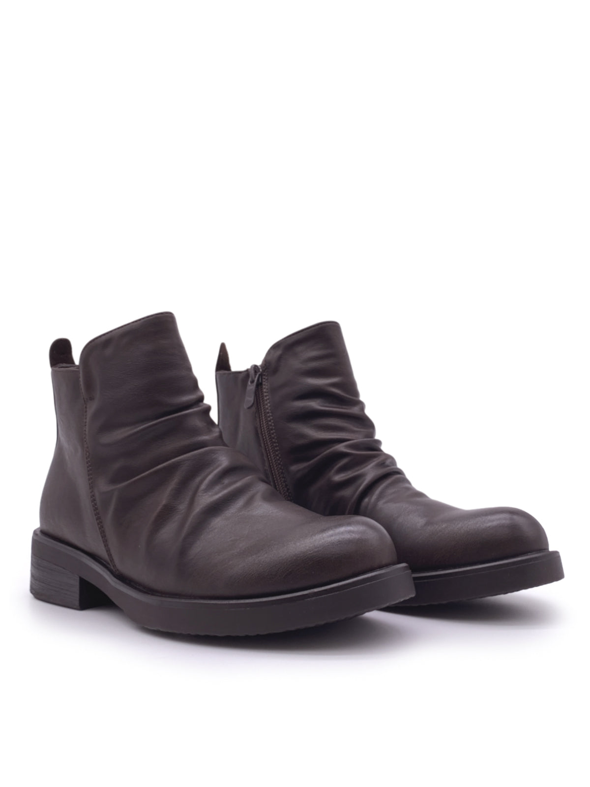 ALINA - Stivaletti in ecopelle con arriccio