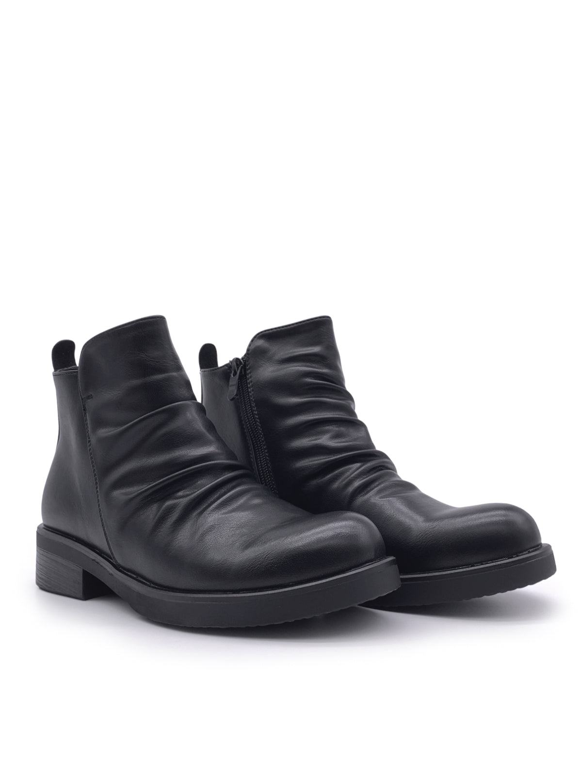 ALINA - Stivaletti in ecopelle con arriccio