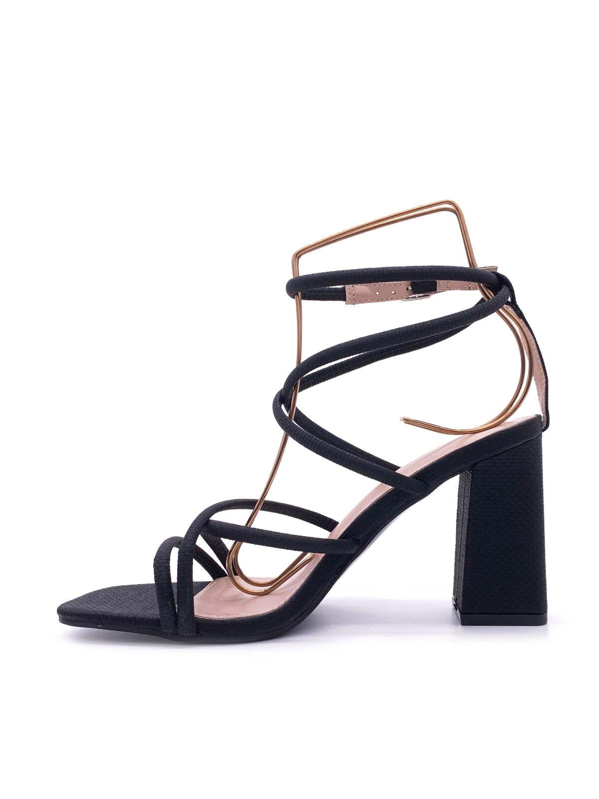 ALLEGRA-Sandali in tessuto con fascette