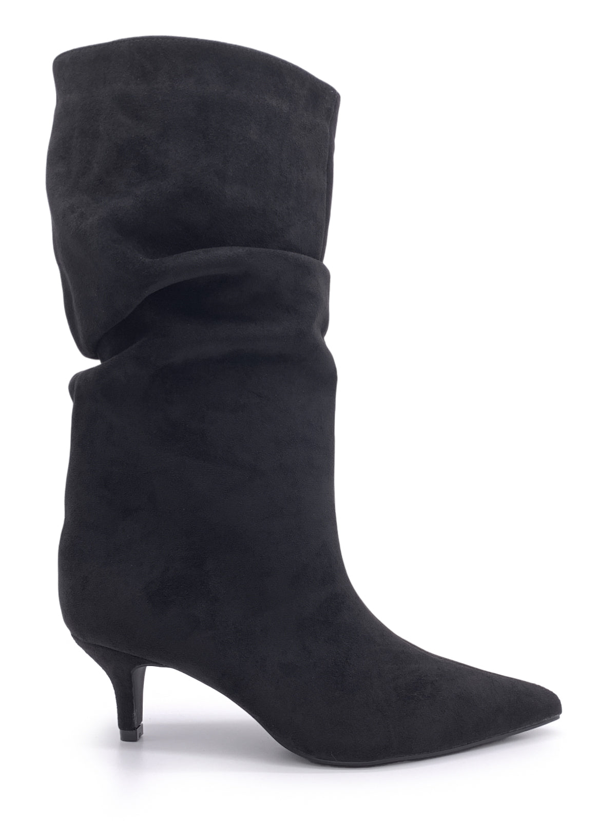 AMBER - Stivali in camoscio con arriccio