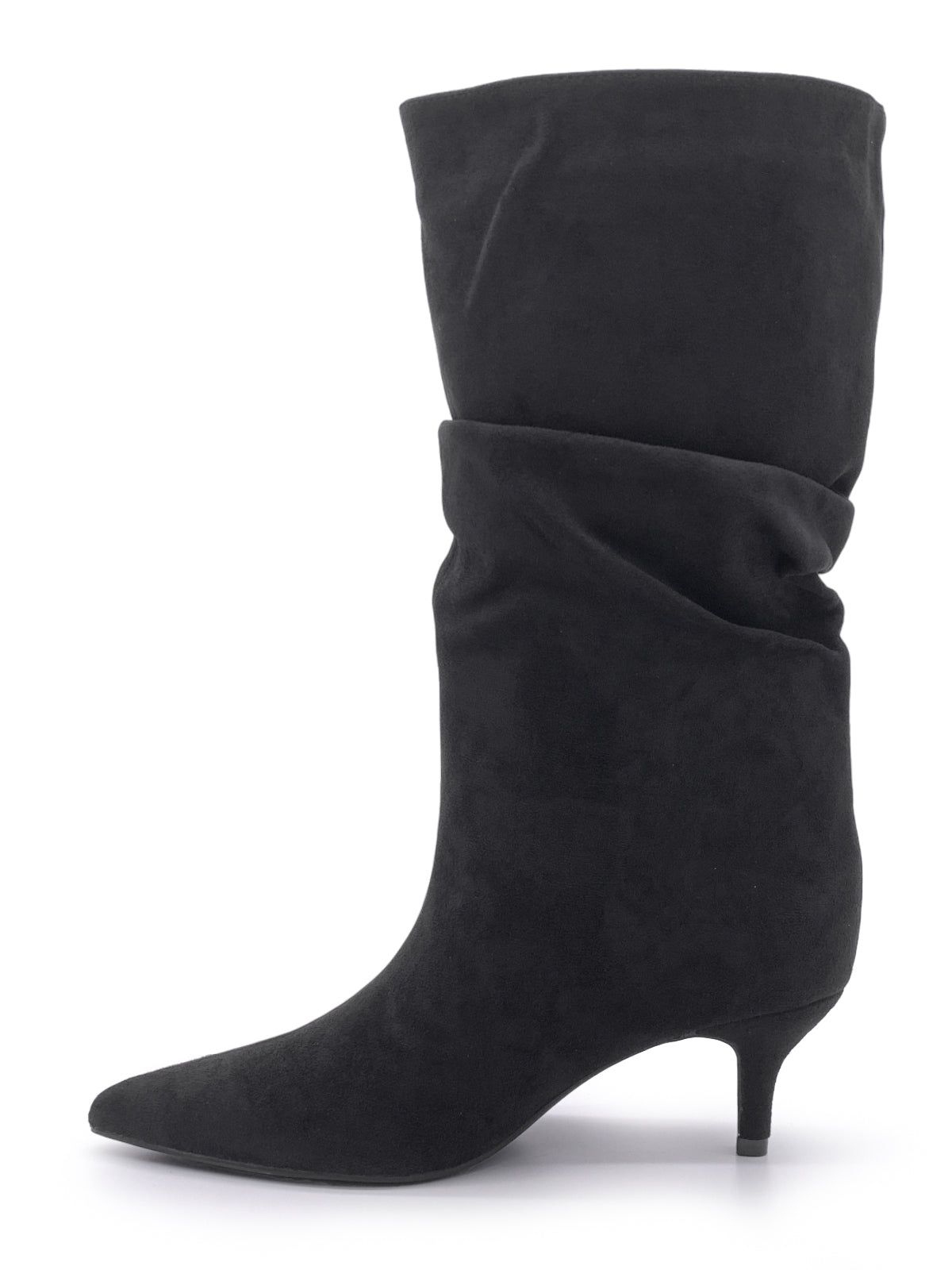 AMBER - Stivali in camoscio con arriccio