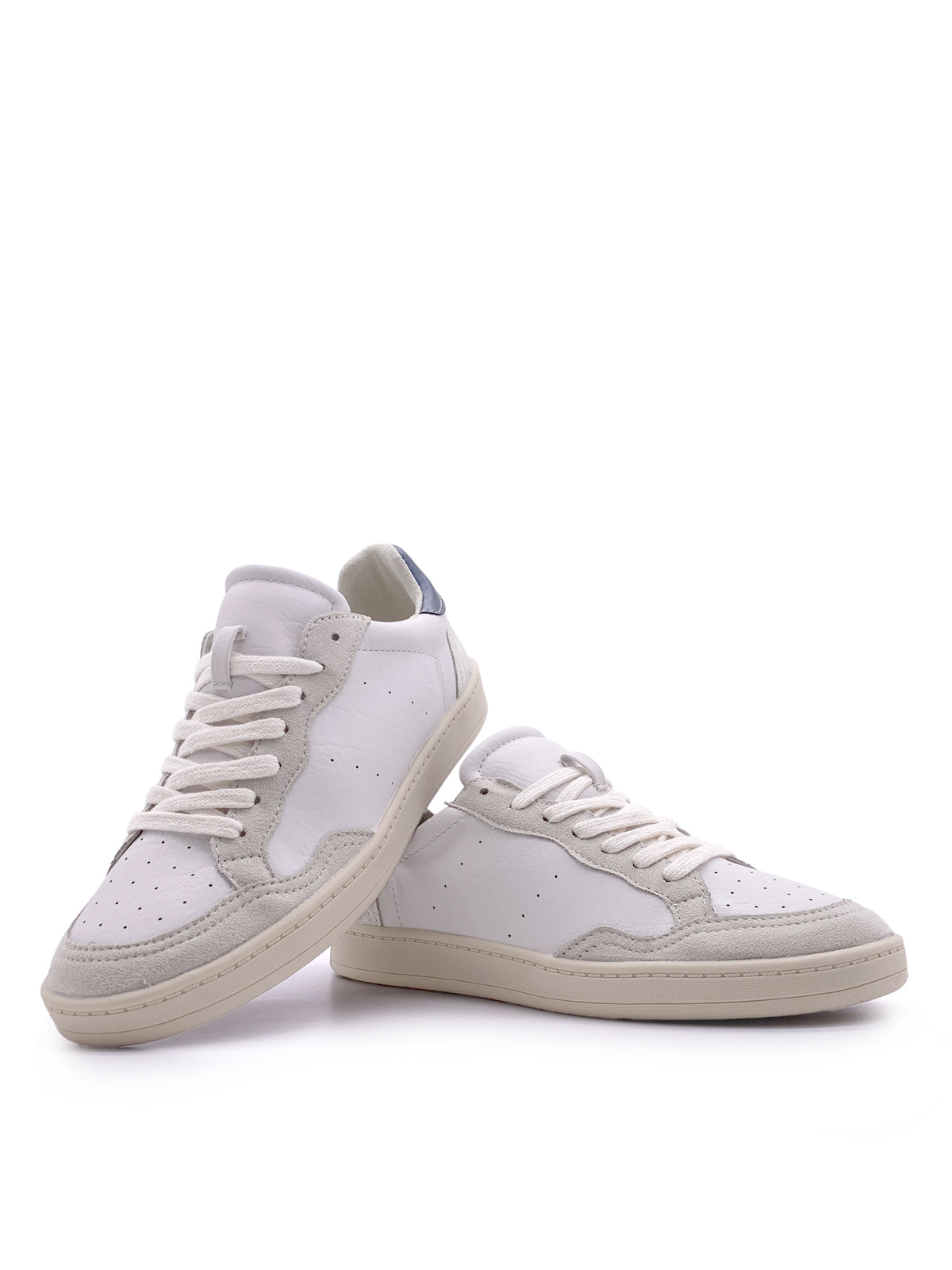 AMBRA - Sneakers in ecopelle e camoscio con stringhe