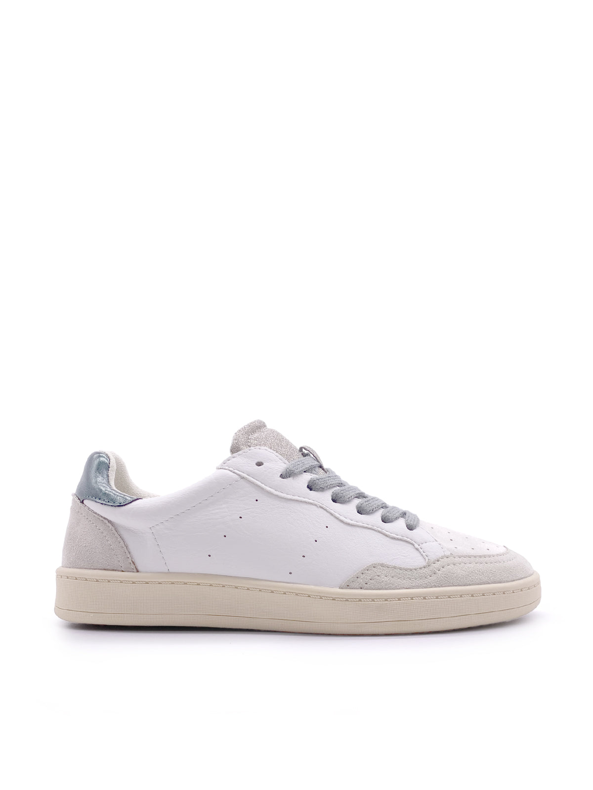 AMBRA - Sneakers in ecopelle e camoscio con stringhe