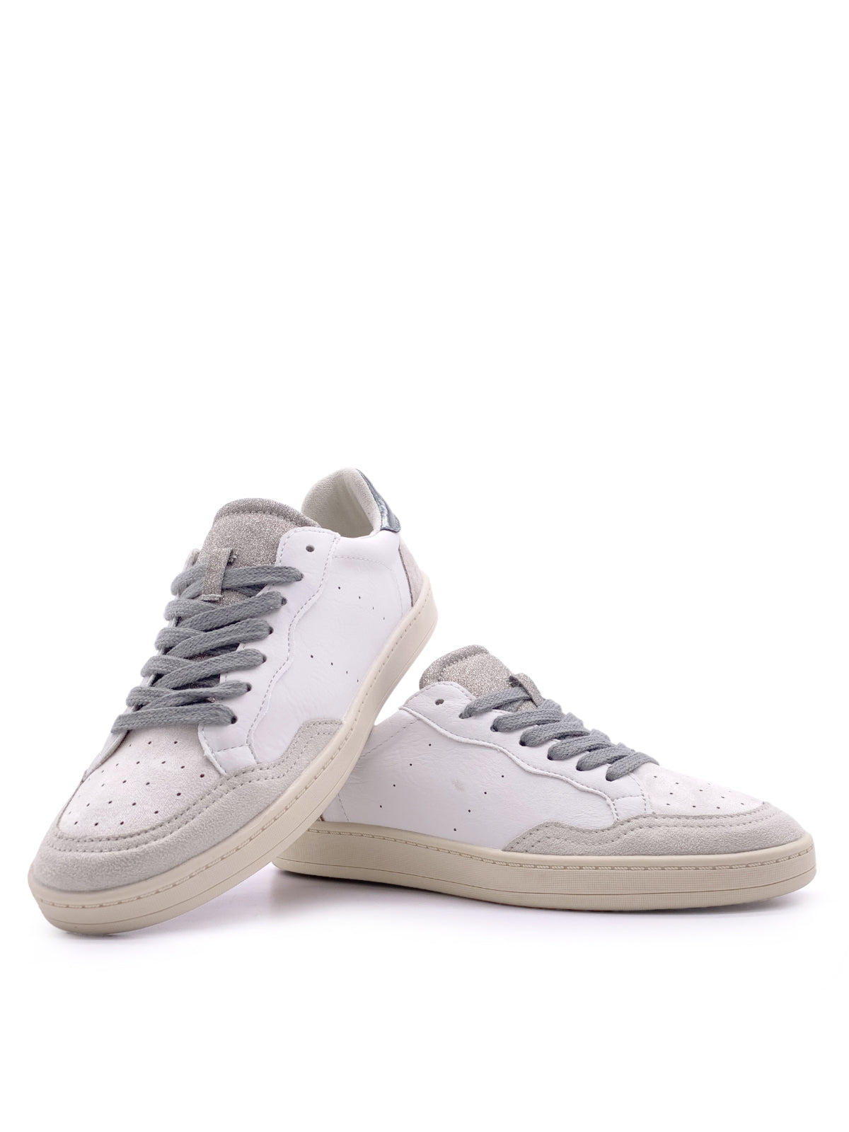 AMBRA - Sneakers in ecopelle e camoscio con stringhe