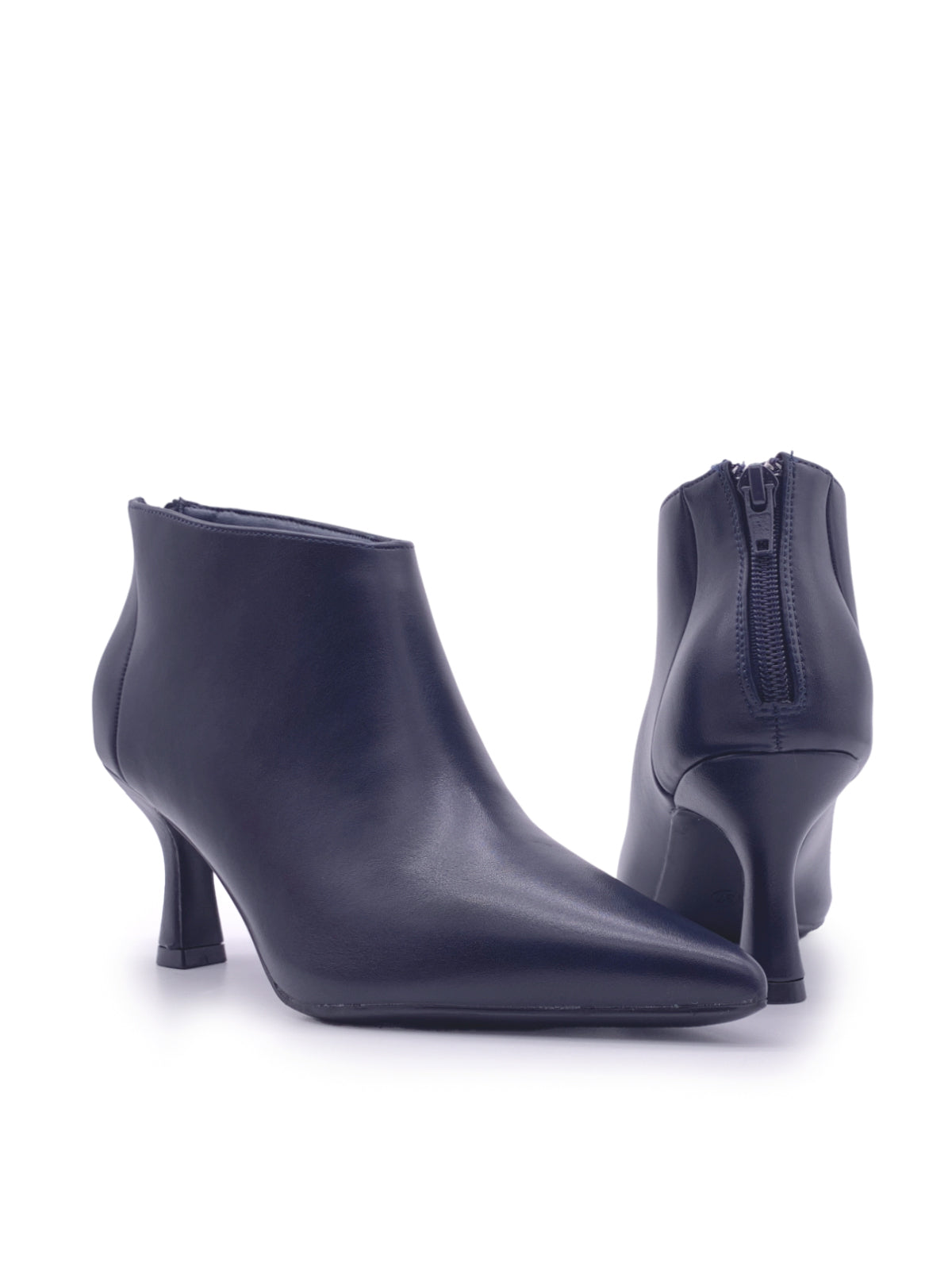 ANGELICA - Tronchetti in ecopelle con zip posteriore