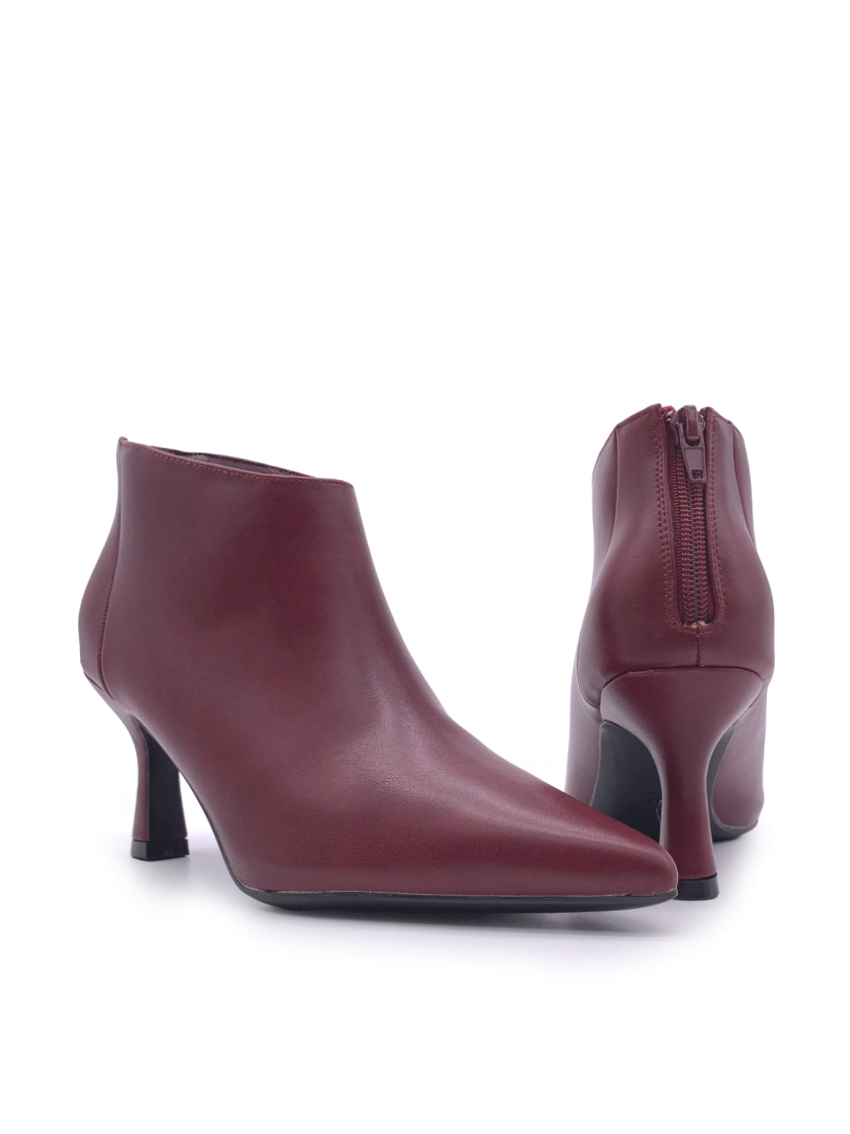 ANGELICA - Tronchetti in ecopelle con zip posteriore