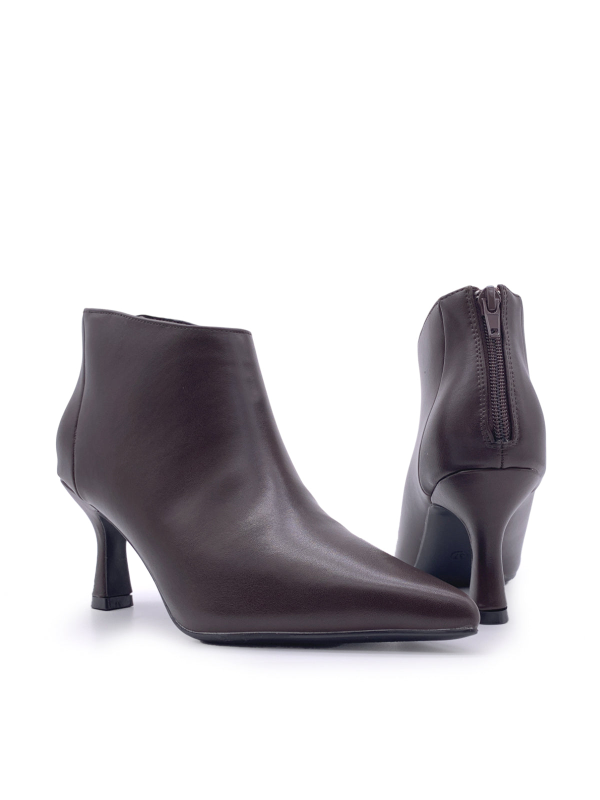 ANGELICA - Tronchetti in ecopelle con zip posteriore