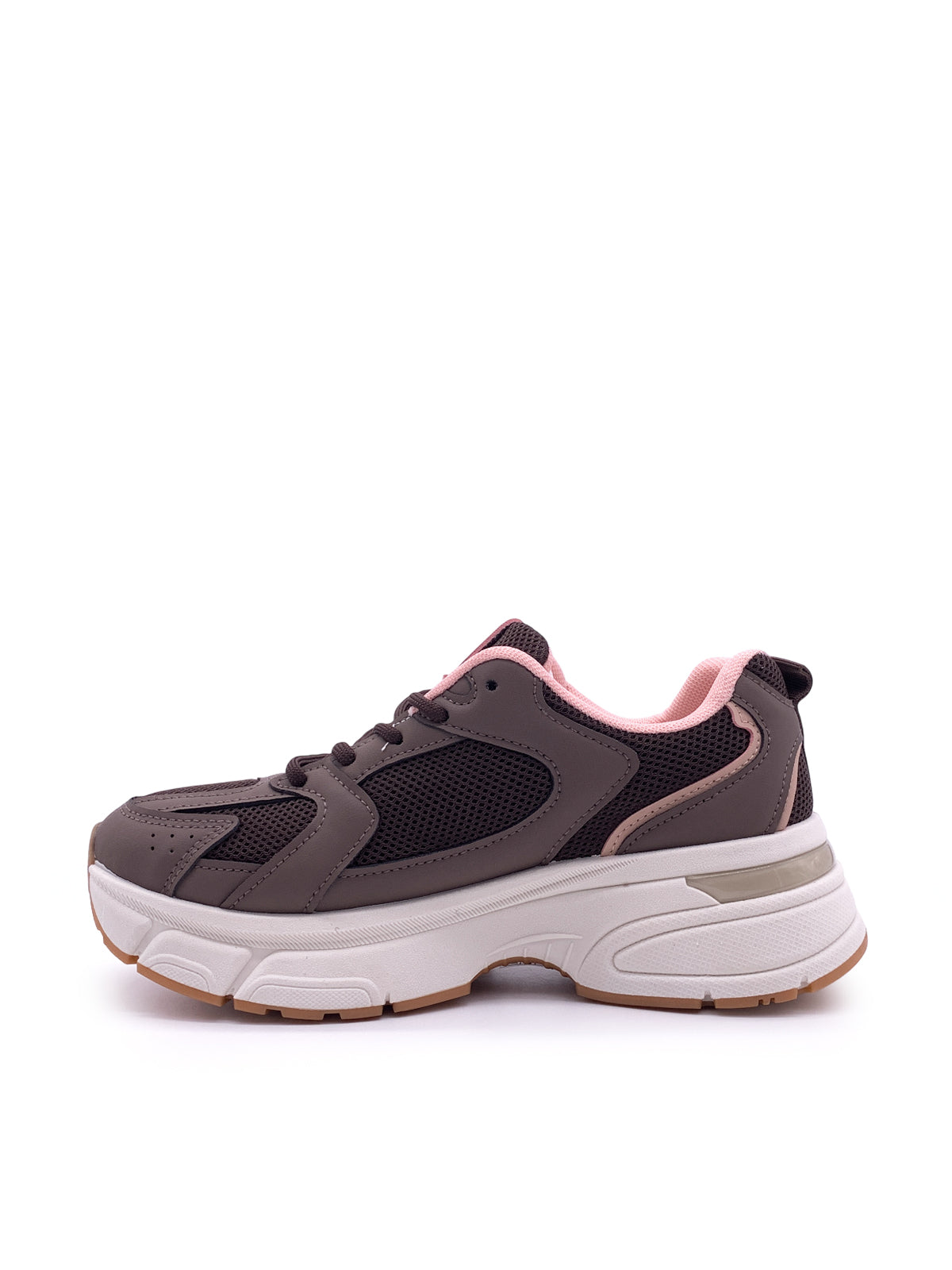 ANNAGRAZIA - Sneakers in ecopelle e tessuto con stringhe