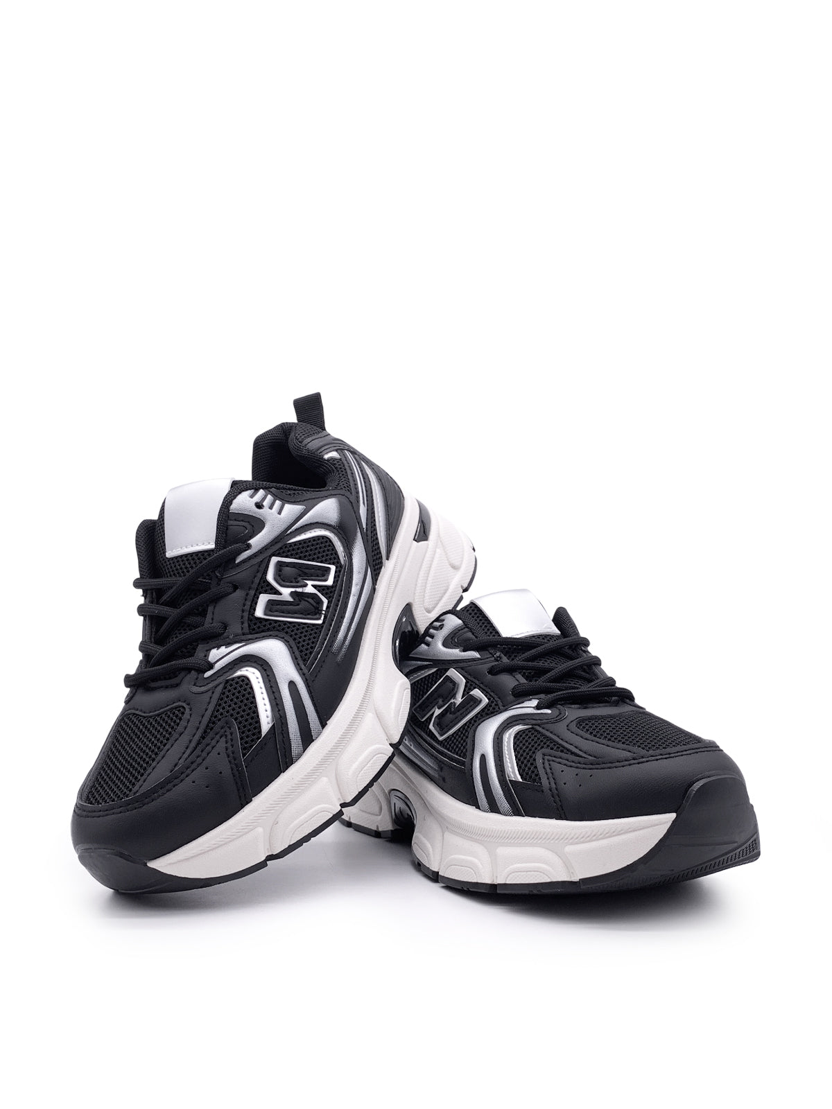 ANNAGRAZIA - Sneakers in ecopelle e tessuto con stringhe