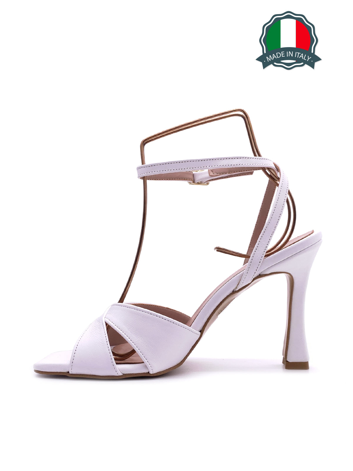 ANTONIA-Sandali in vera pelle ad incrocio