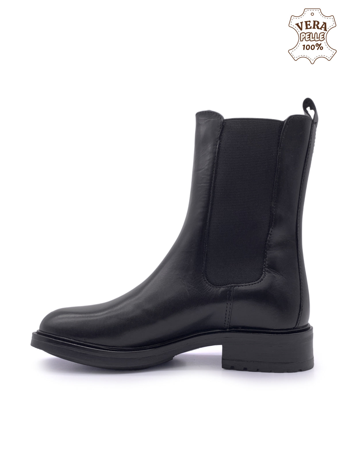 ARISHA - Stivaletti 3/4 in Vera Pelle con elastici