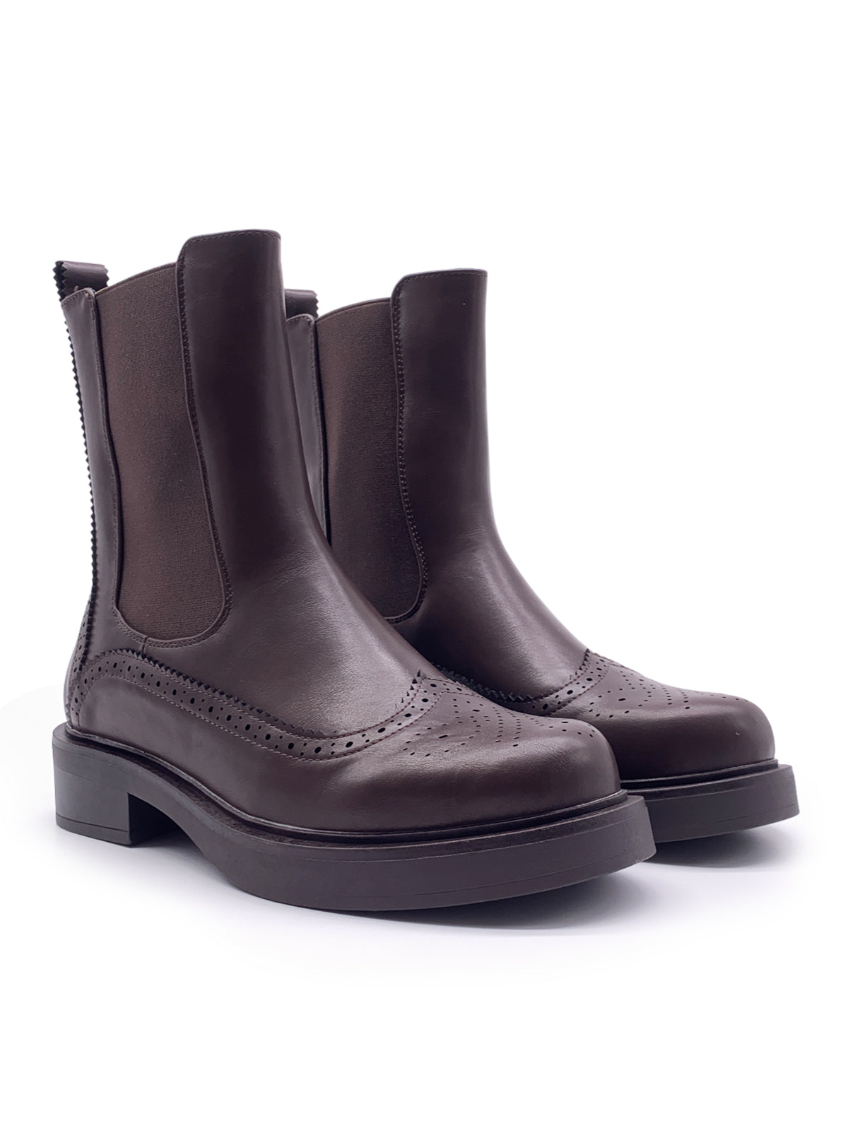 ARYNA - Stivaletti beatles in ecopelle con impunture