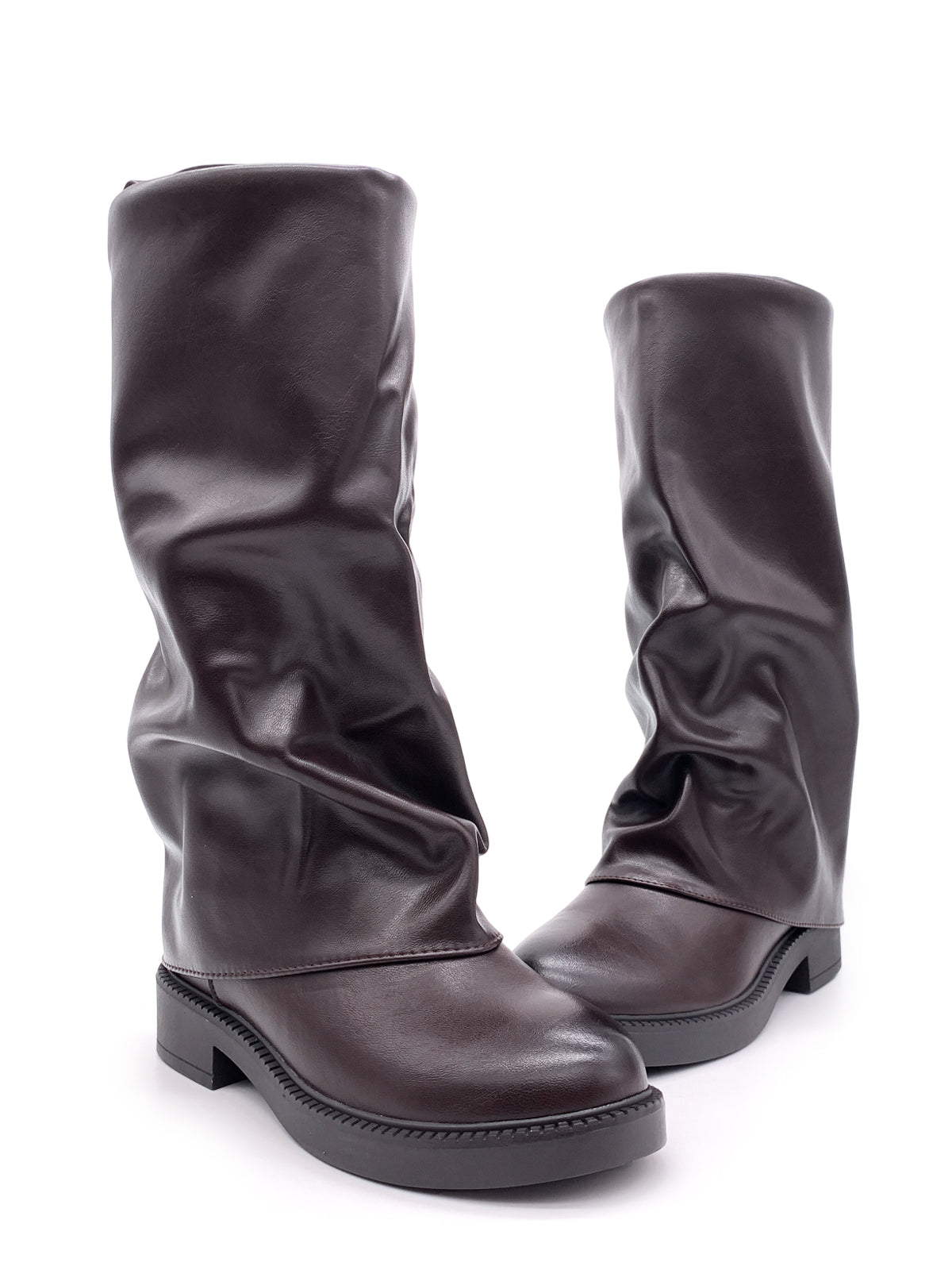 ARY - Stivali in ecopelle con risvolto