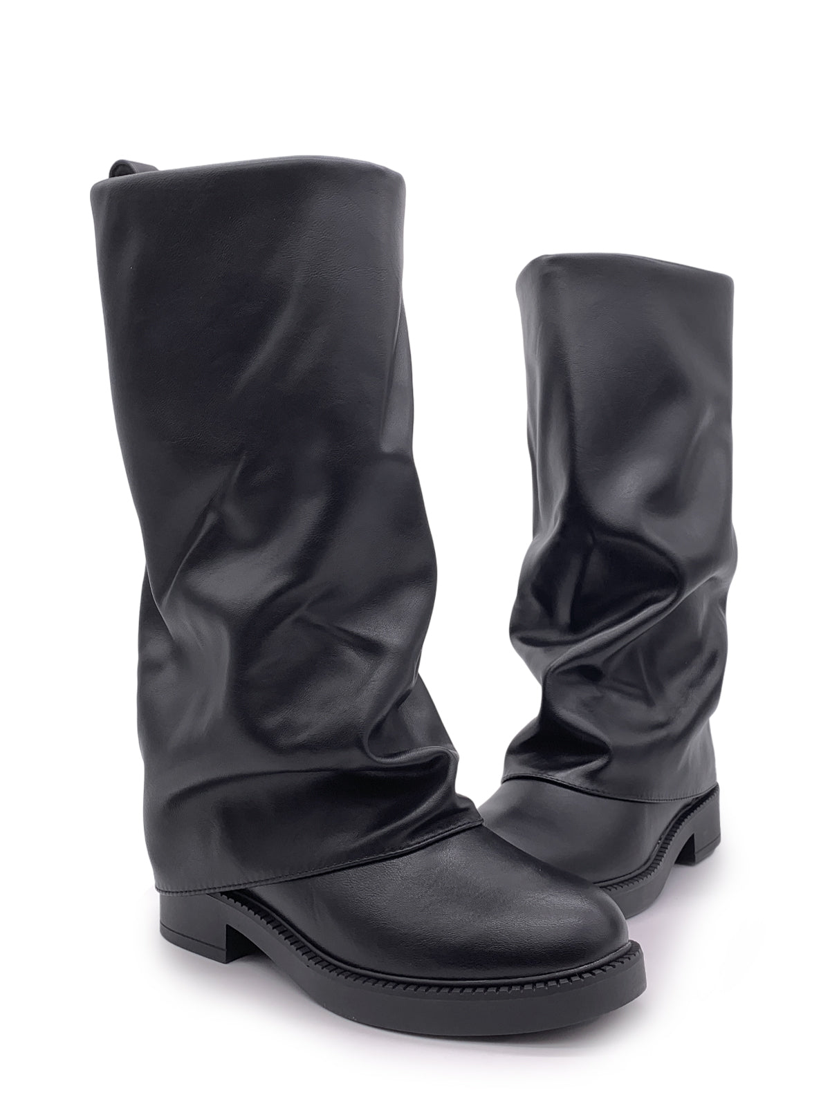 ARY - Stivali in ecopelle con risvolto