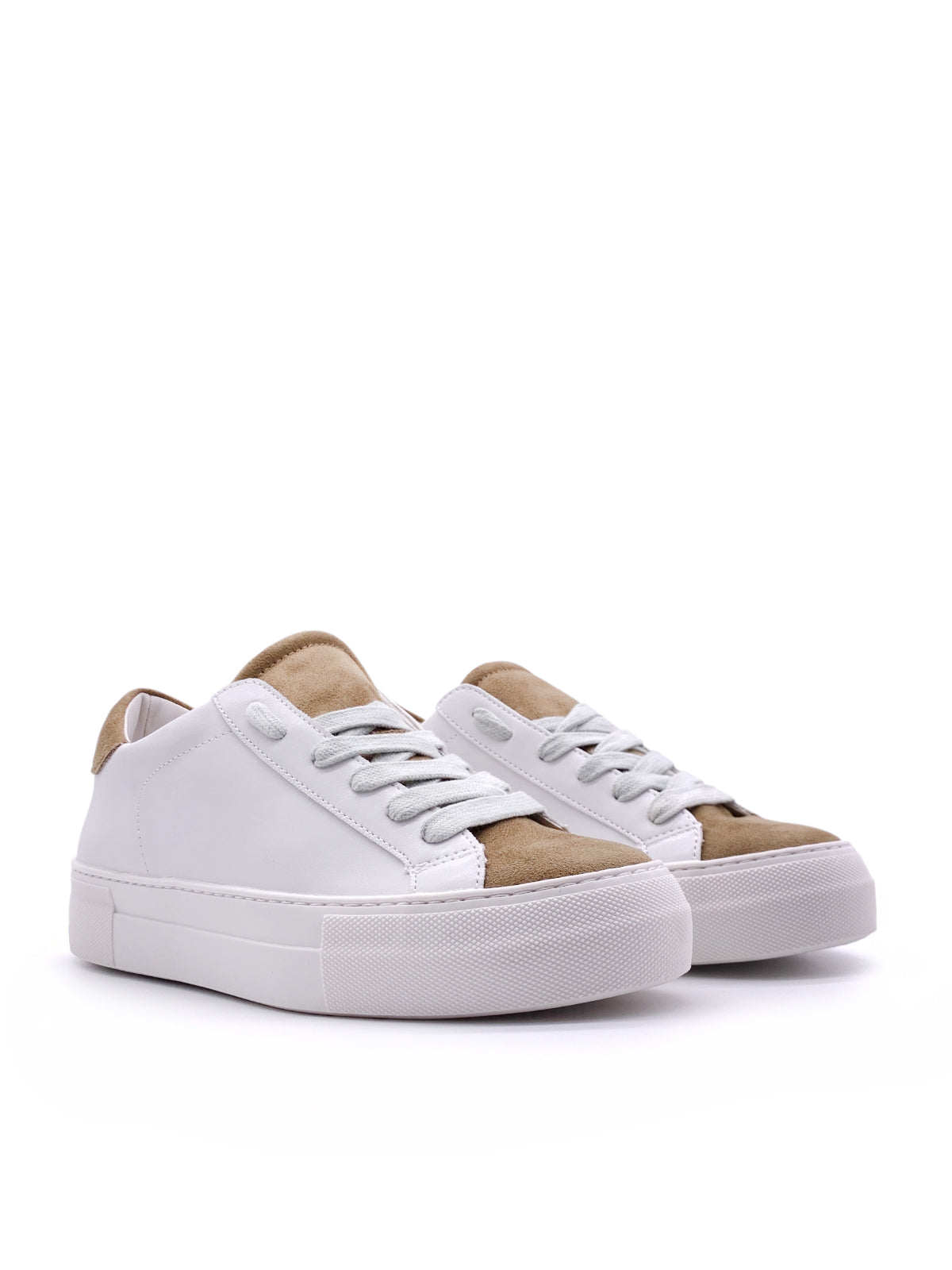 AXELLE - Sneakers in ecopelle e camoscio con stringhe