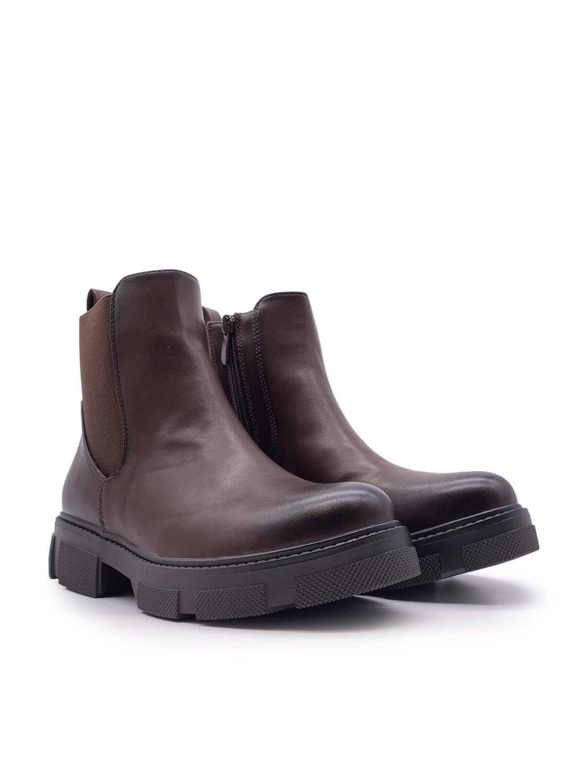 AZALEA - Stivaletti combat in ecopelle con zip laterale