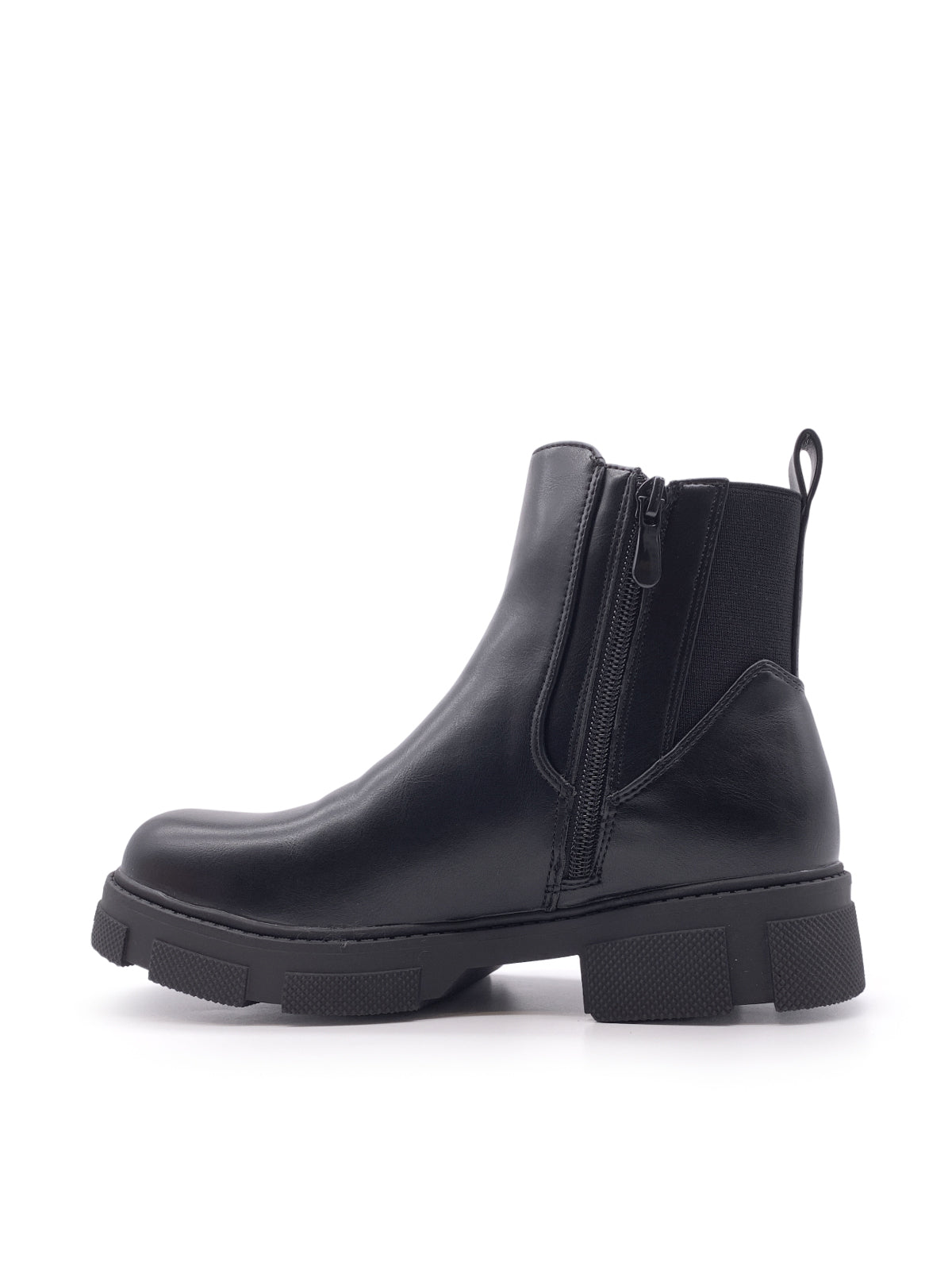 AZALEA - Stivaletti combat in ecopelle con zip laterale