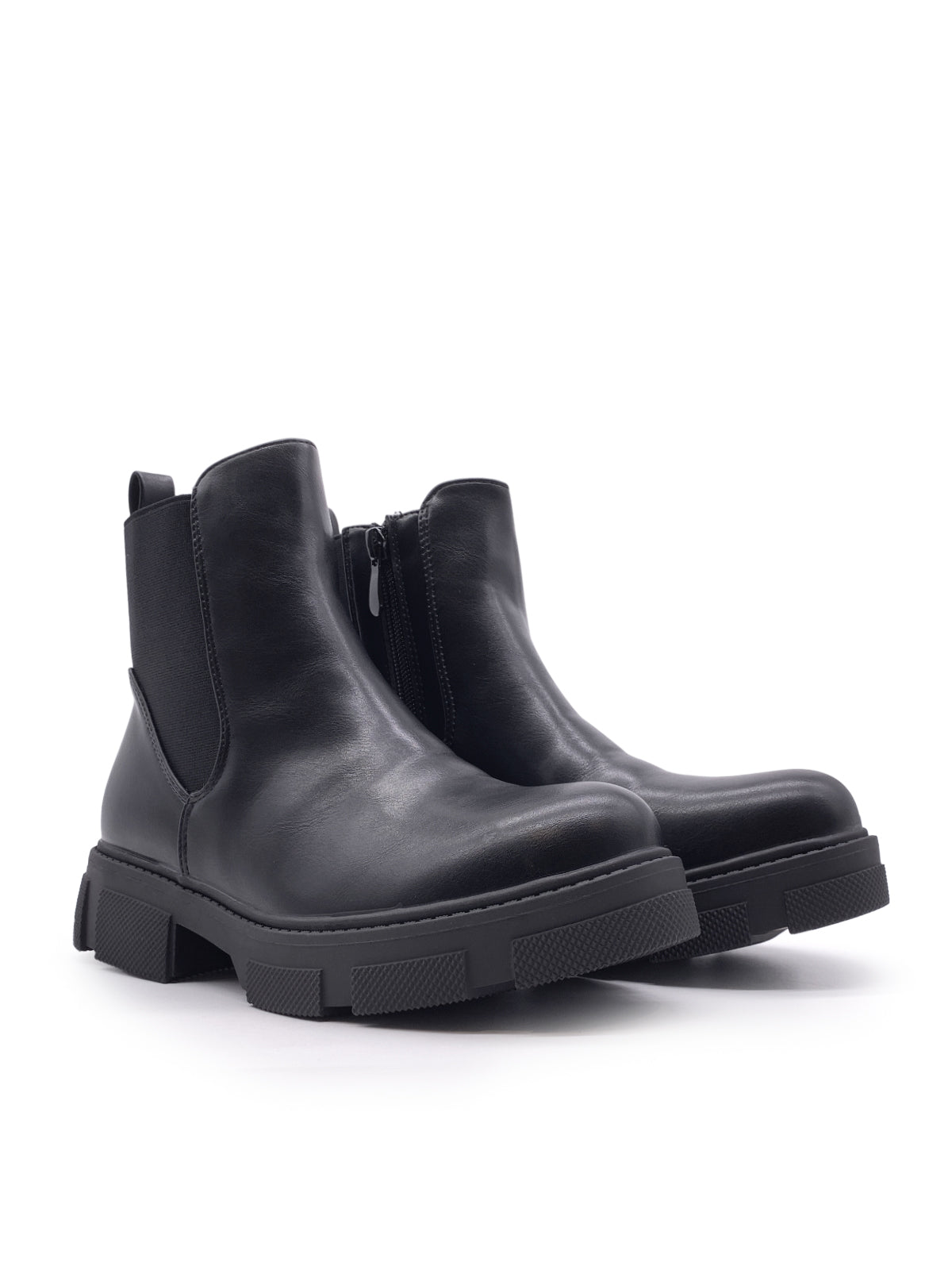 AZALEA - Stivaletti combat in ecopelle con zip laterale