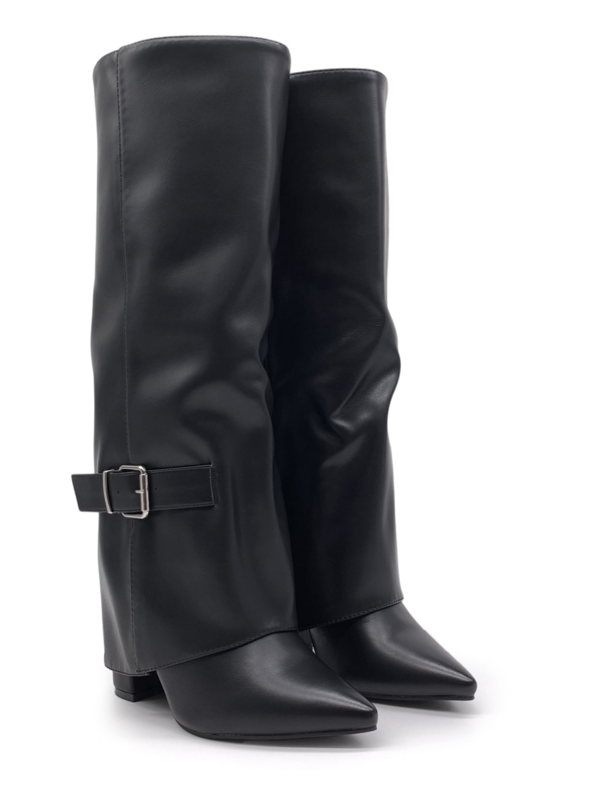 BARBARA - Stivali in ecopelle con risvolto