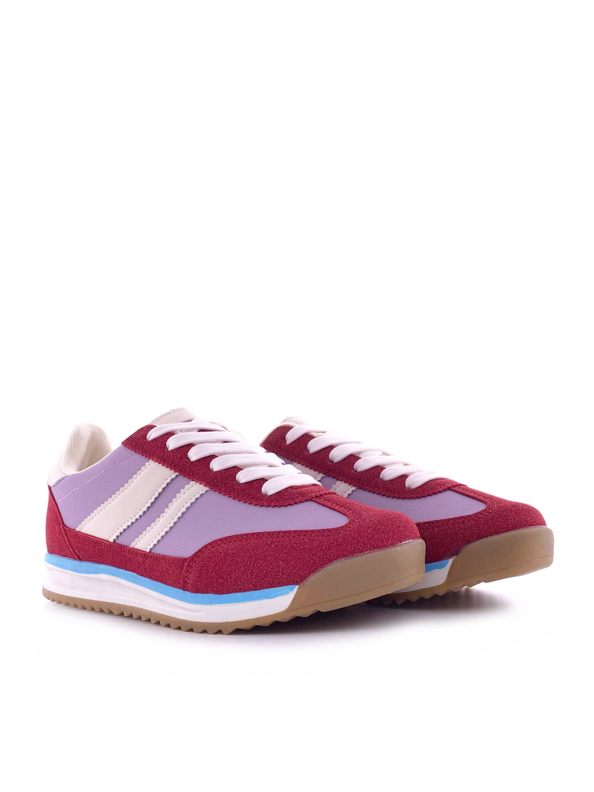 BATILDA - Sneakers in camoscio e tessuto con stringhe