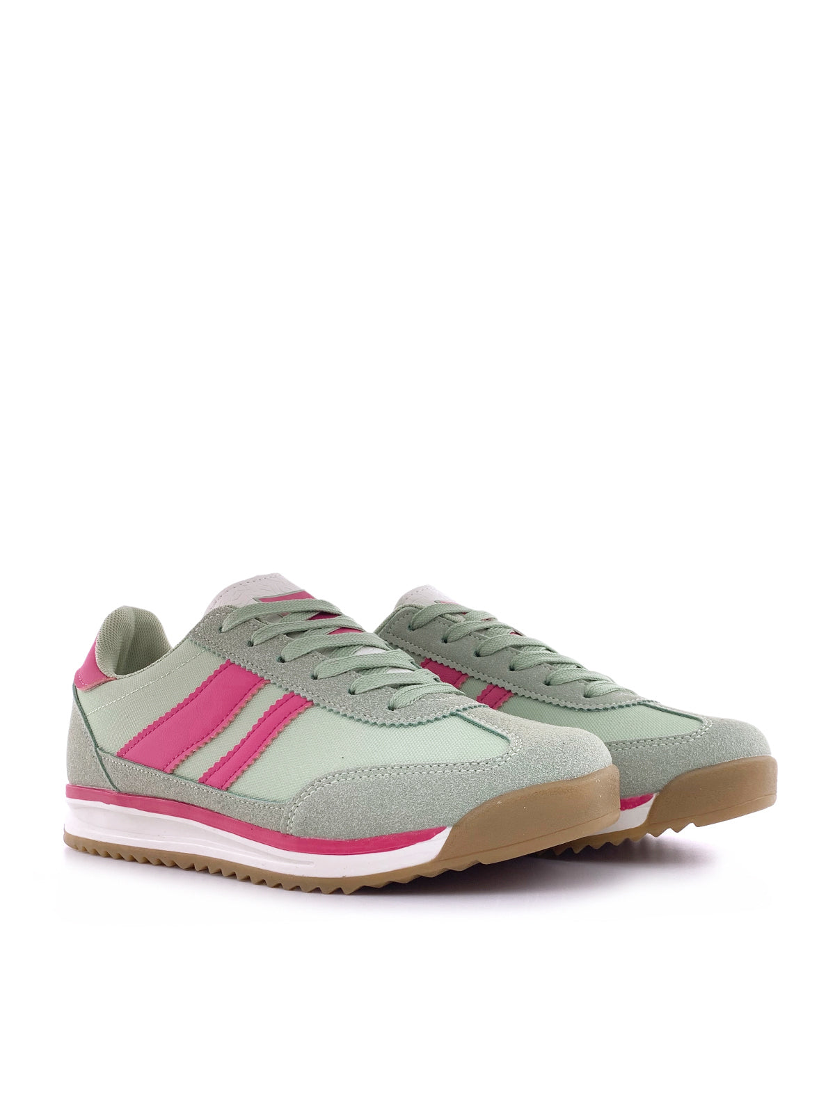 BATILDA - Sneakers in camoscio e tessuto con stringhe