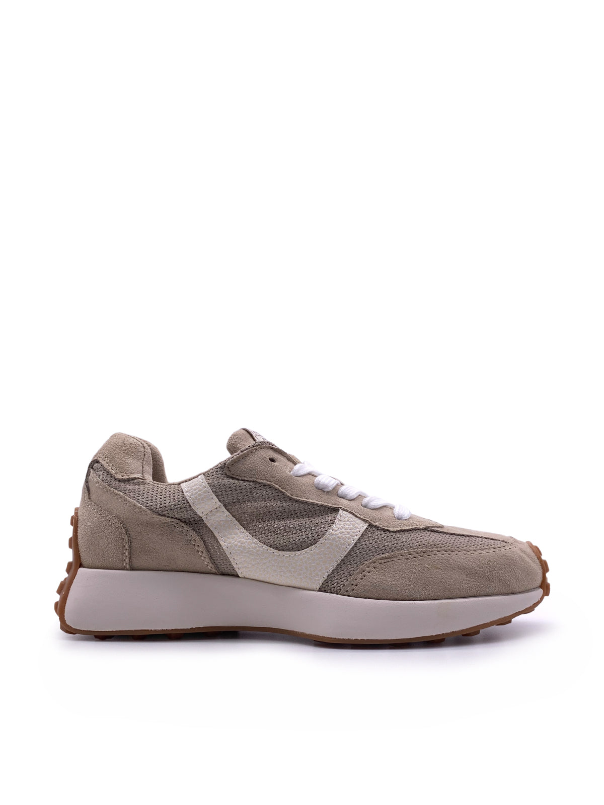 BEDA - Sneakers in camoscio e tessuto con stringhe