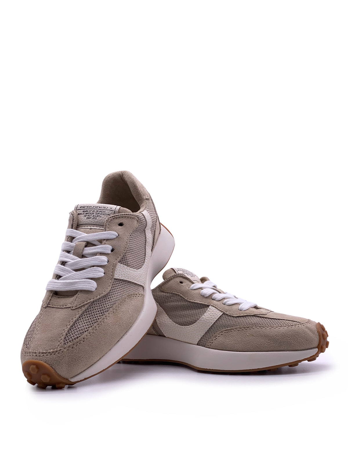 BEDA - Sneakers in camoscio e tessuto con stringhe