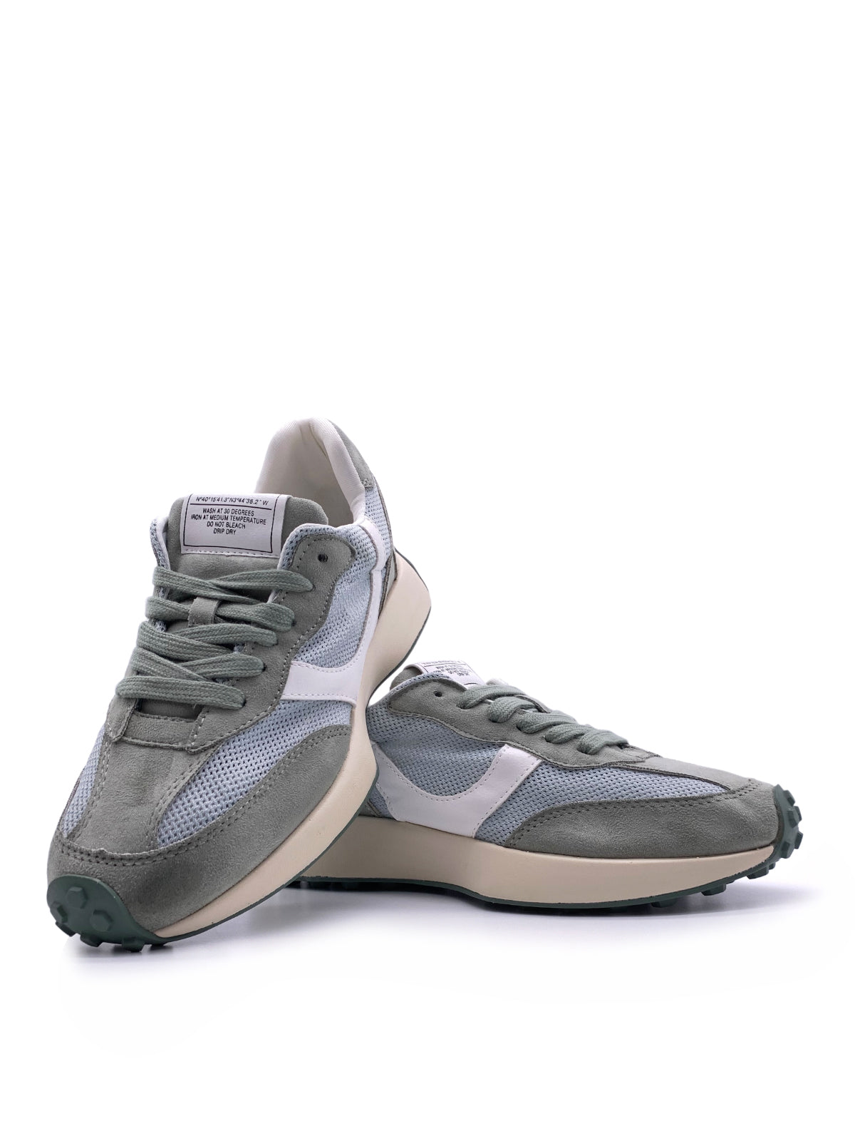 BEDA - Sneakers in camoscio e tessuto con stringhe