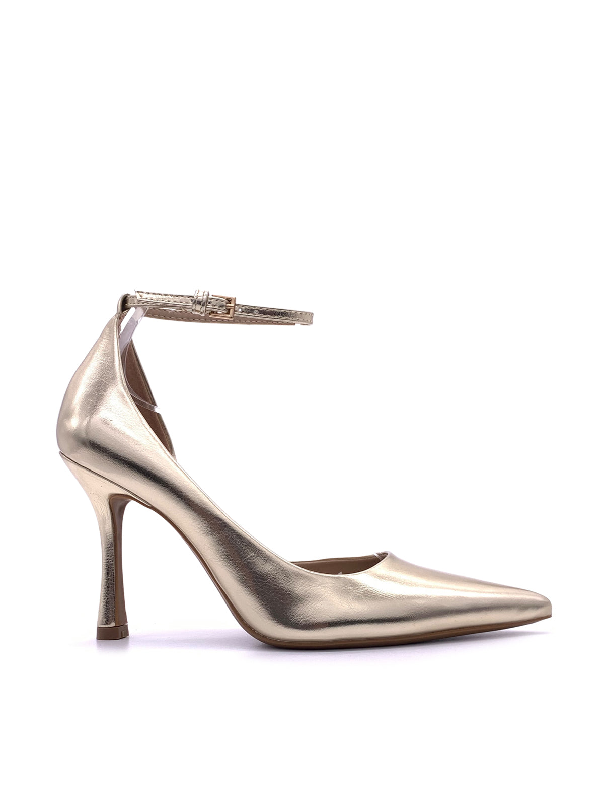BRUNILDE-Decollete in ecopelle con scollo