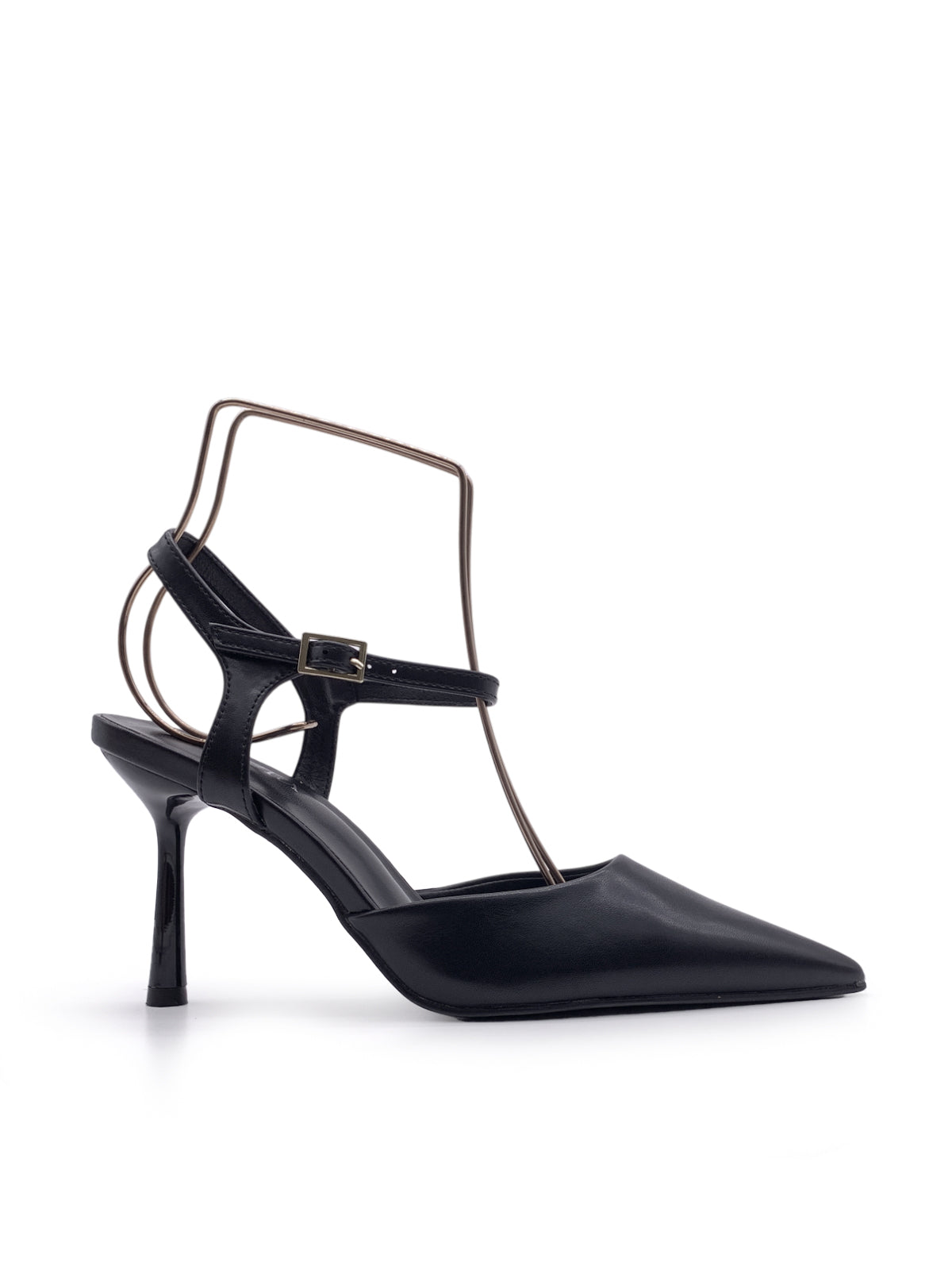 CARLA - Decolletè in ecopelle con cinturino