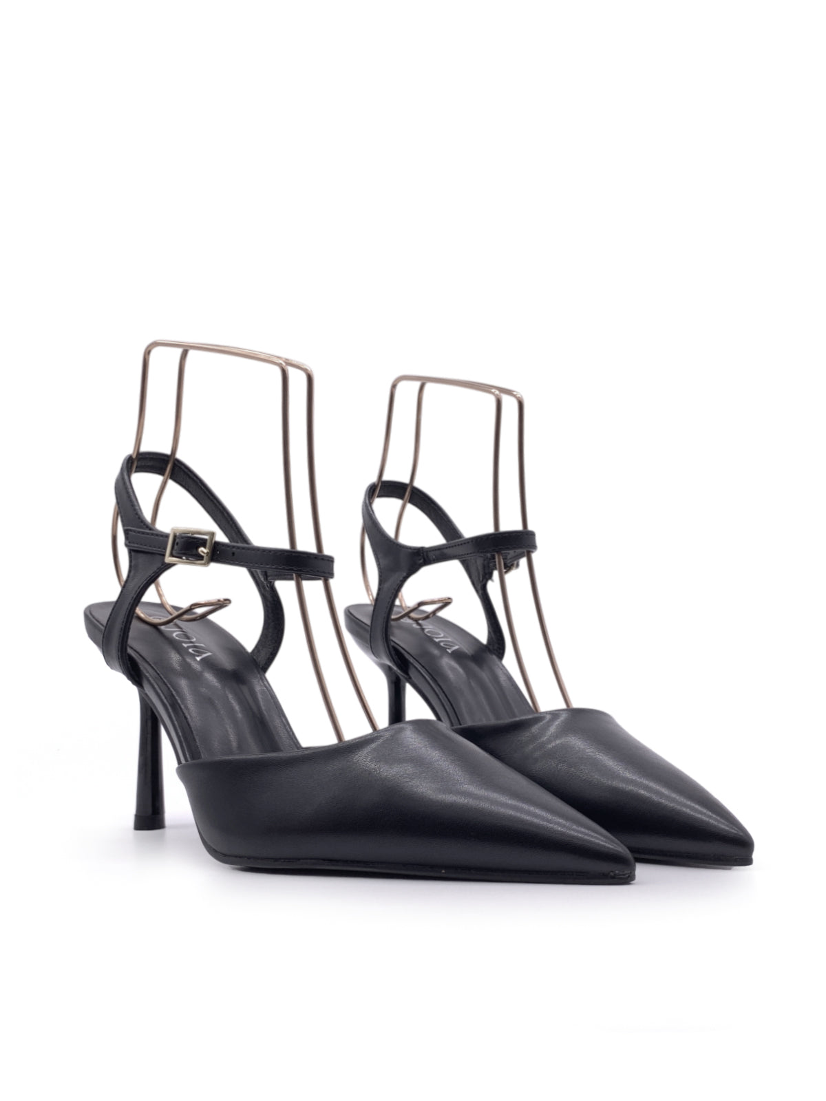 CARLA - Decolletè in ecopelle con cinturino