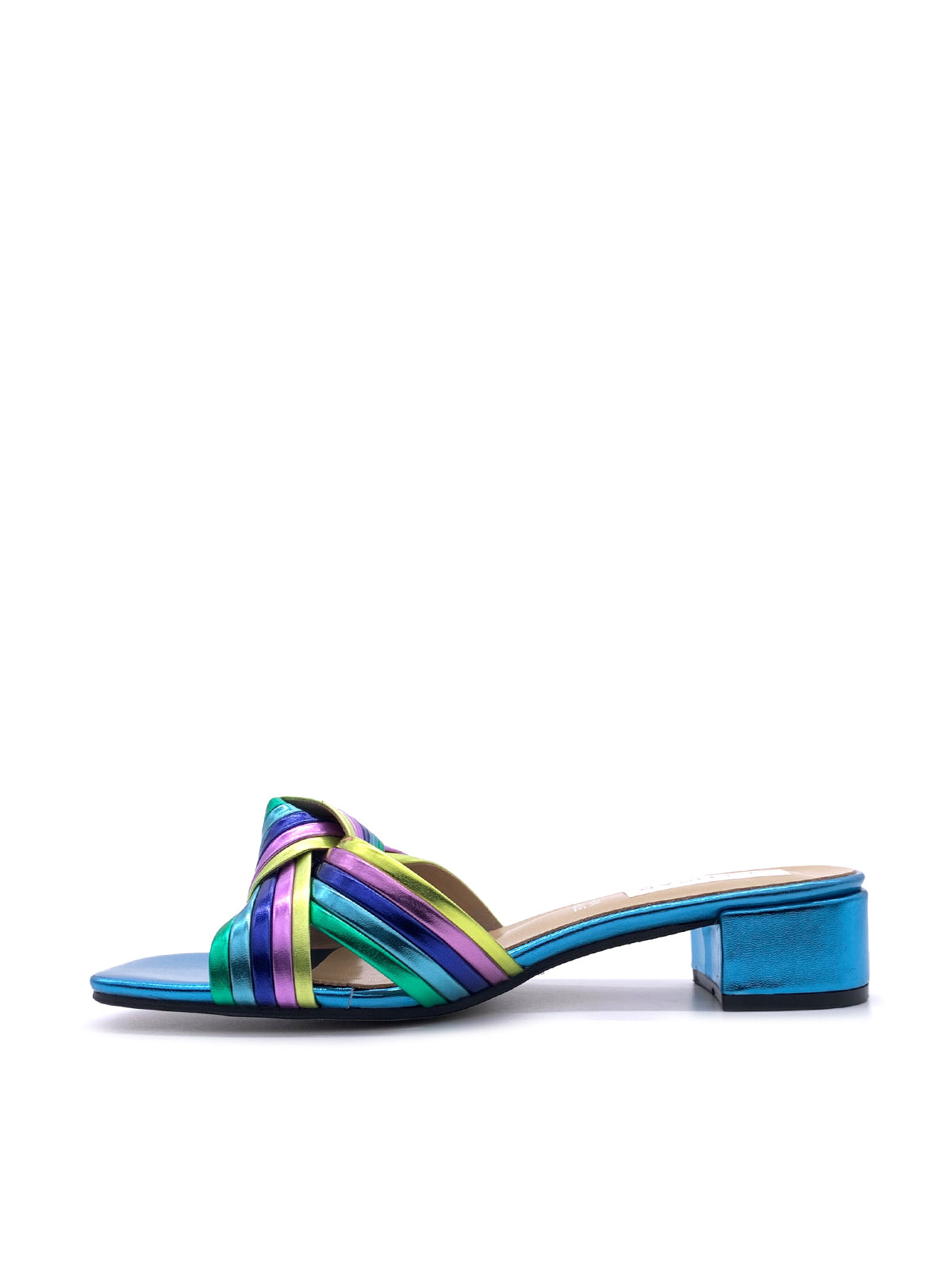 CAROLA-Sandali multicolor sottopiede in vera pelle