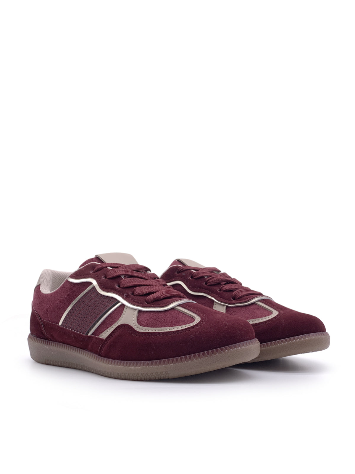 CAROLA - Sneakers in camoscio con stringhe