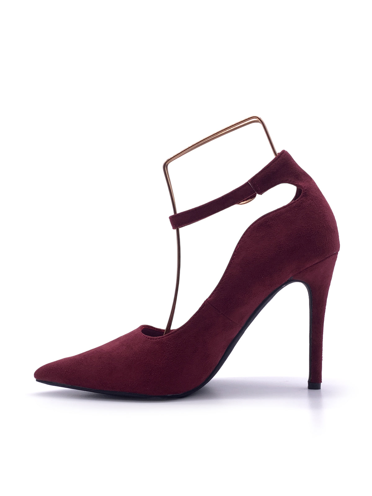 CARREY - Decolletè in camoscio con cinturino