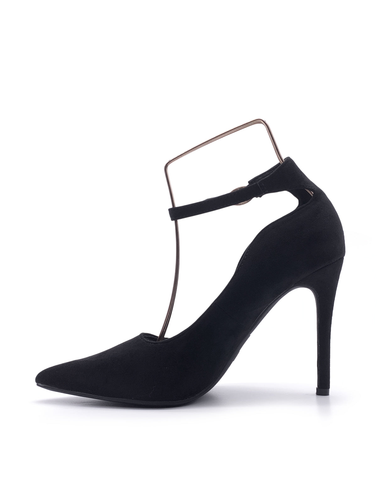 CARREY - Decolletè in camoscio con cinturino