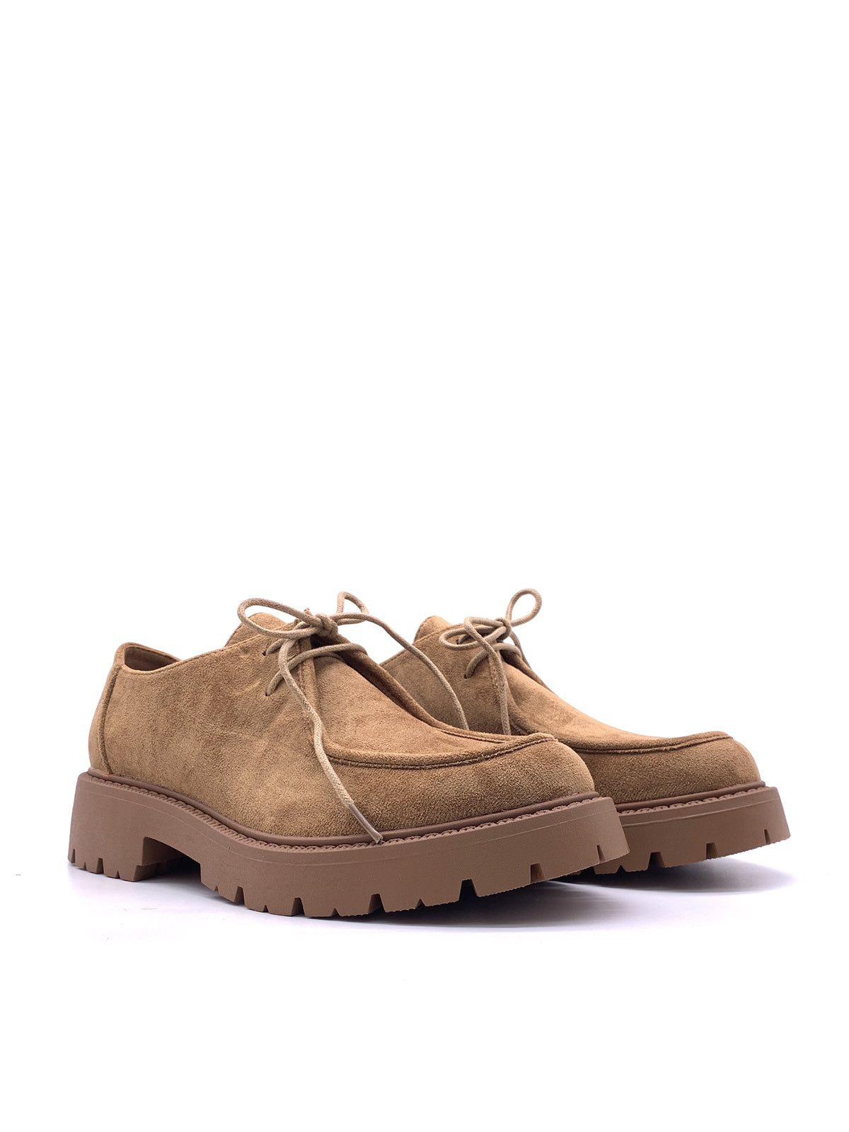 CASSANDRA - Mocassini in camoscio con stringhe