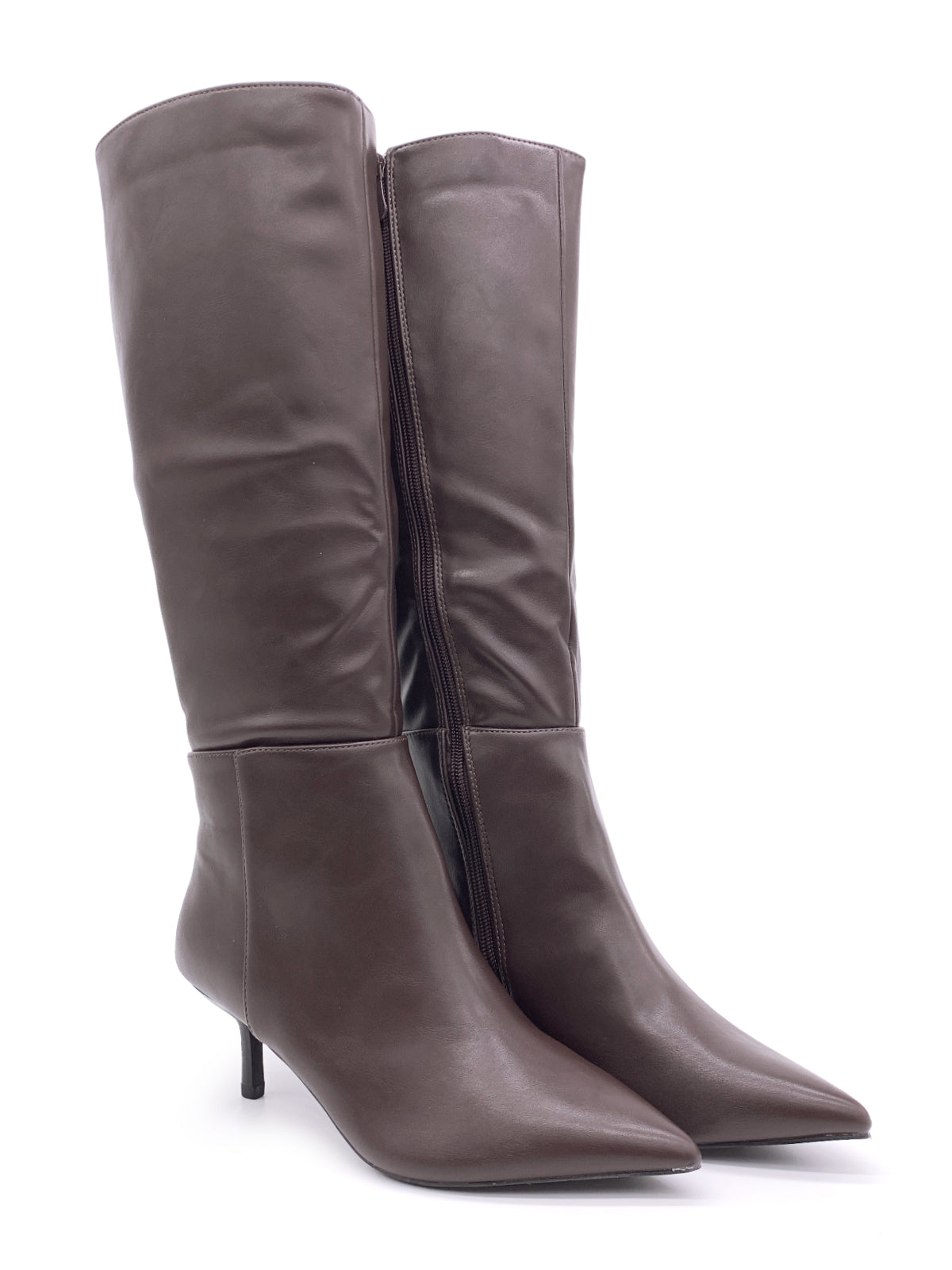 CHARLOTTE - Stivali in ecopelle con zip laterale