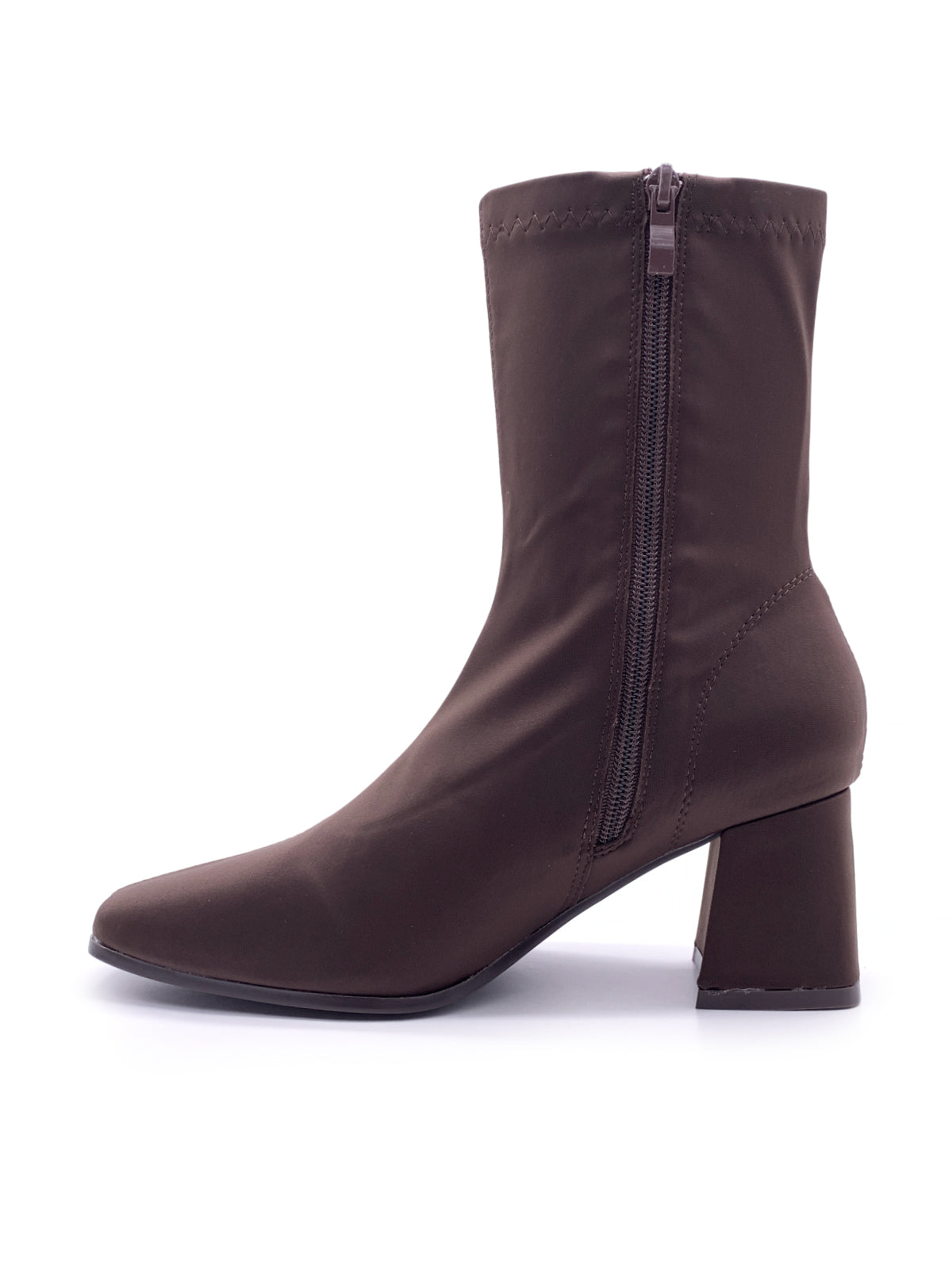 CINZIA - Tronchetti in lycra con zip laterale